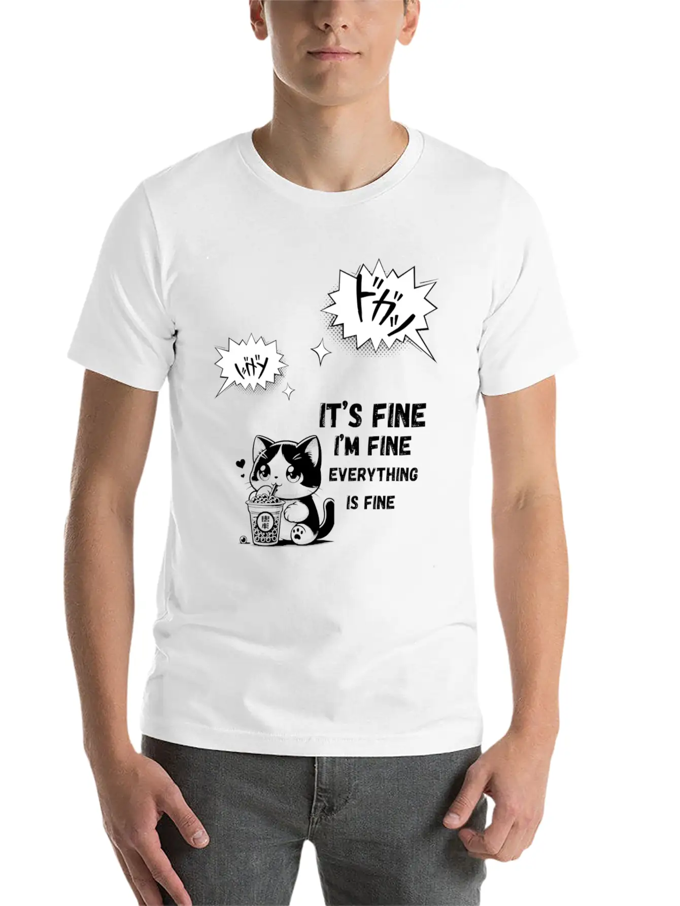 "Dynamic Manga Action Burst" Timeless Short Sleeve Tee – Comfy And Minimalist Design