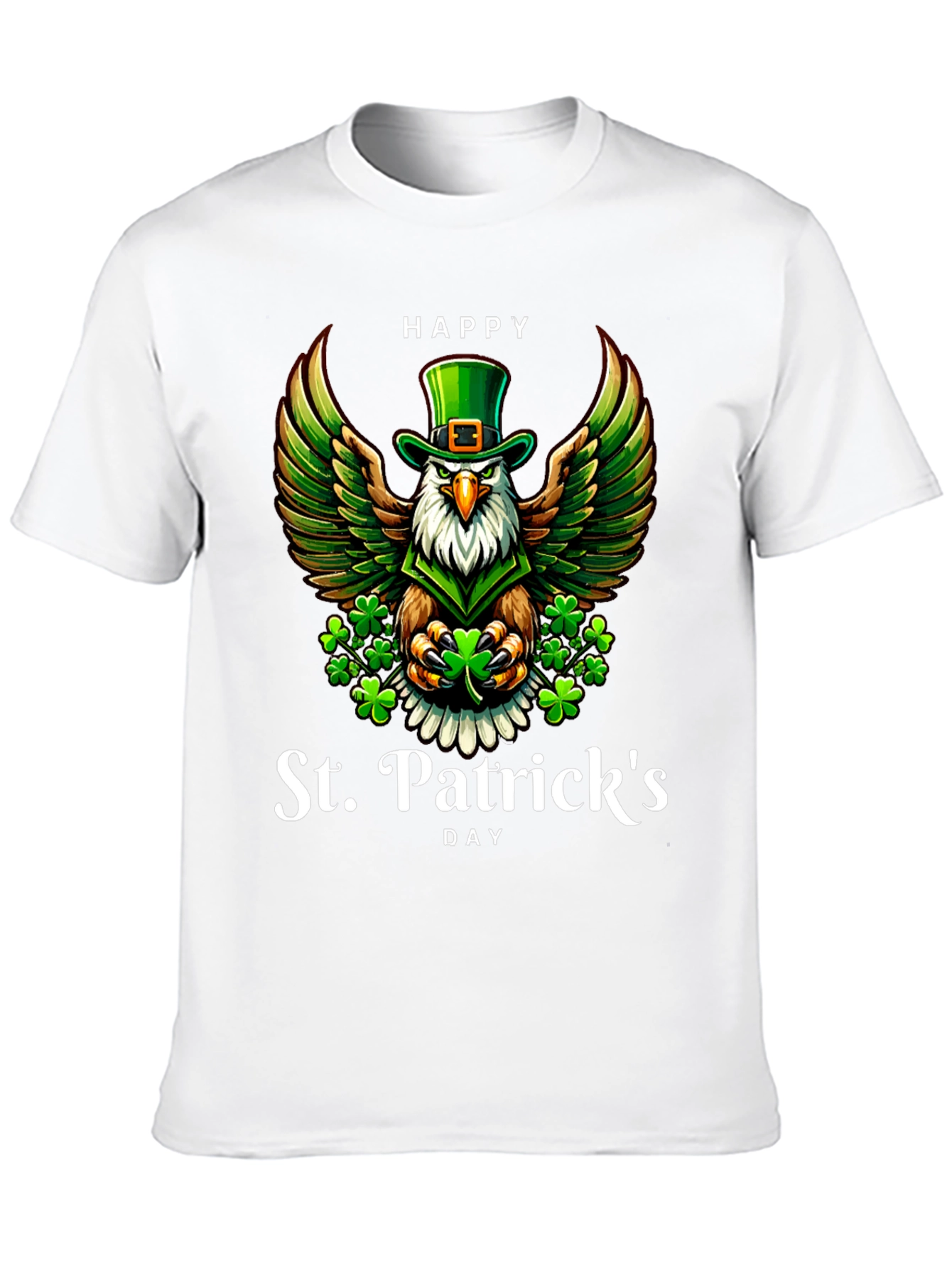 St. Patricks Day Eagle Graphic Tee
