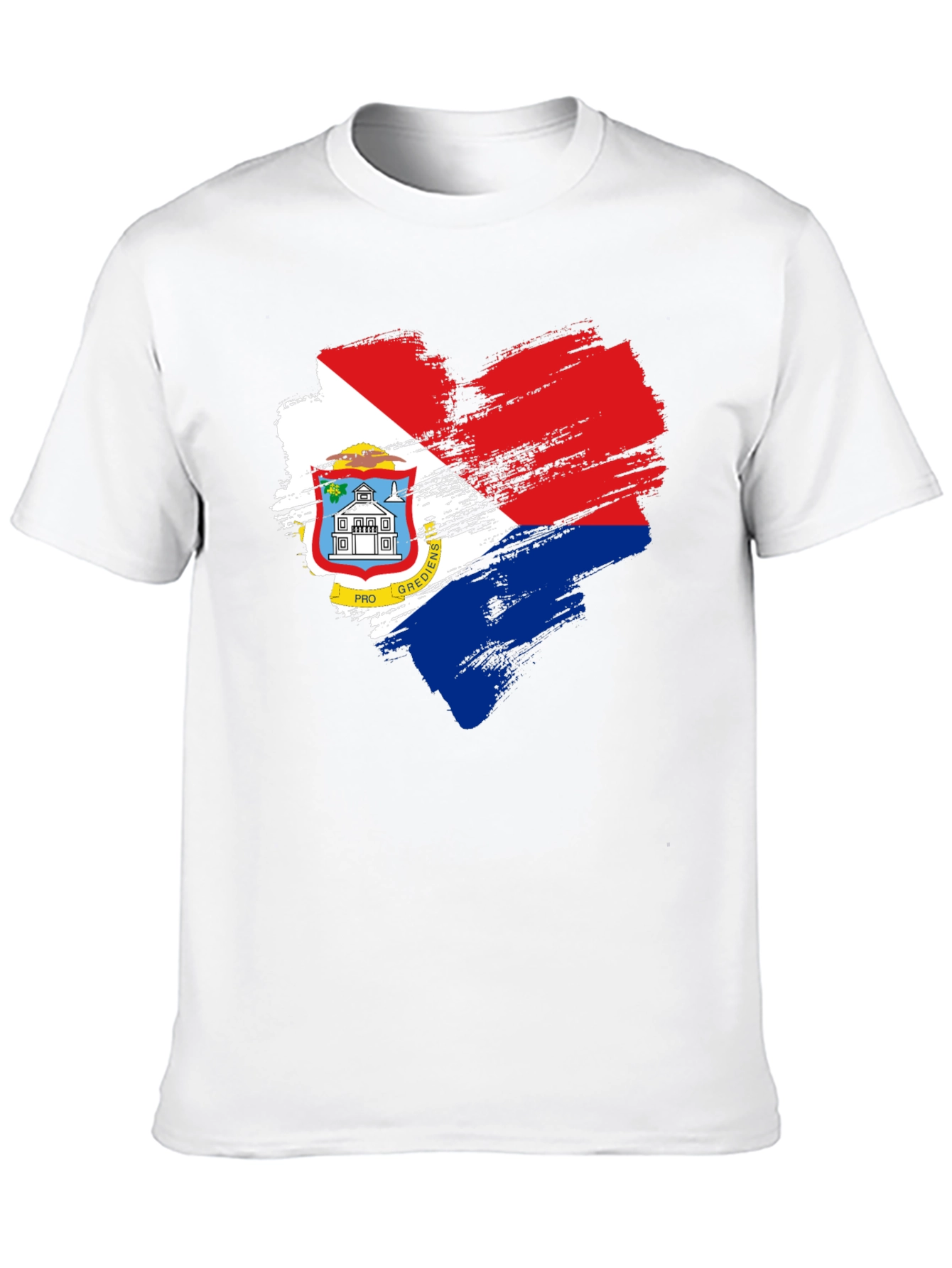 Sint Maarten Flag Heart T-Shirt