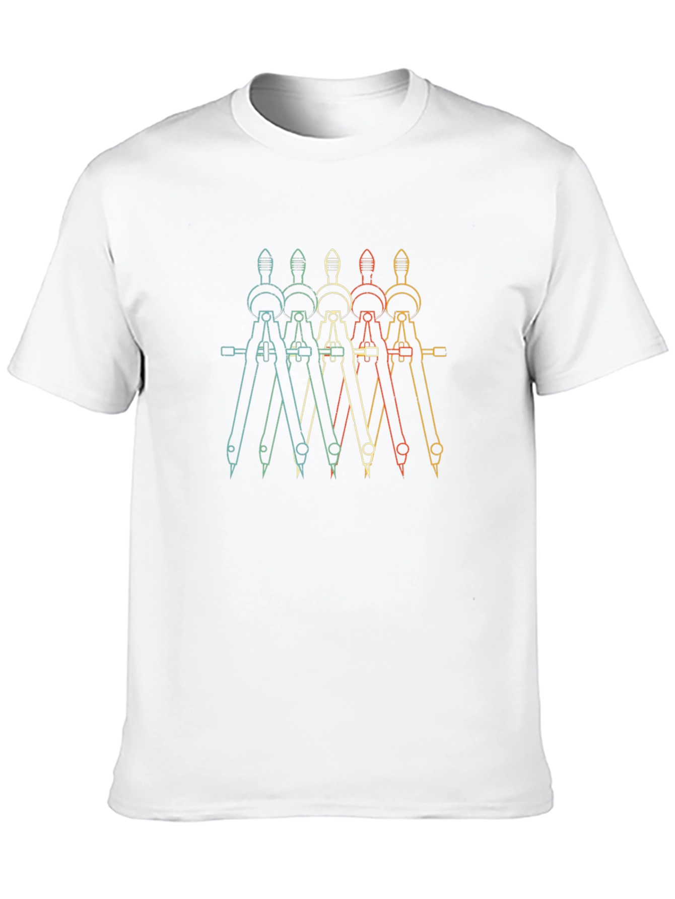 Retro Architect Compass T-Shirt