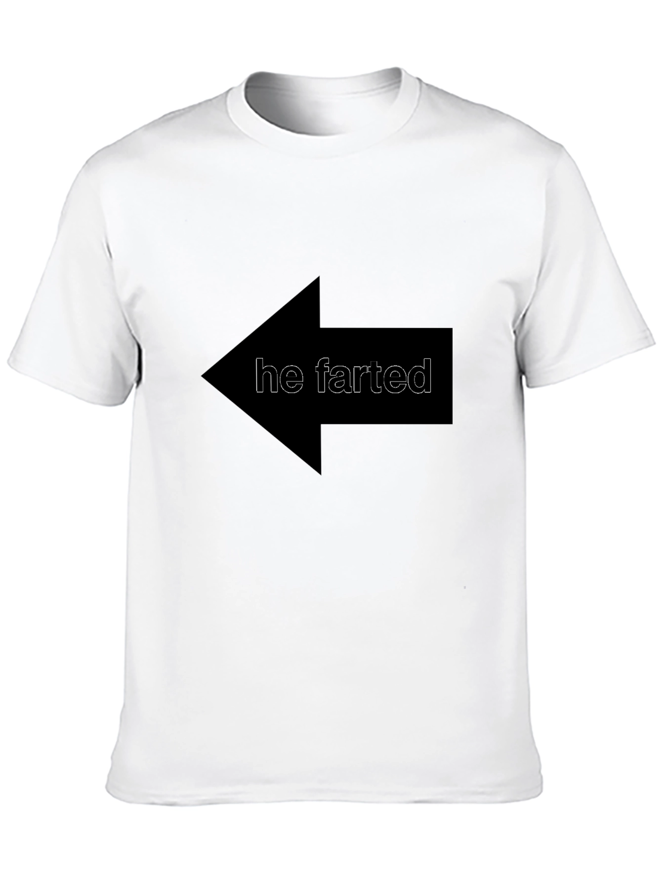 Humorous He Farted Arrow T-Shirt