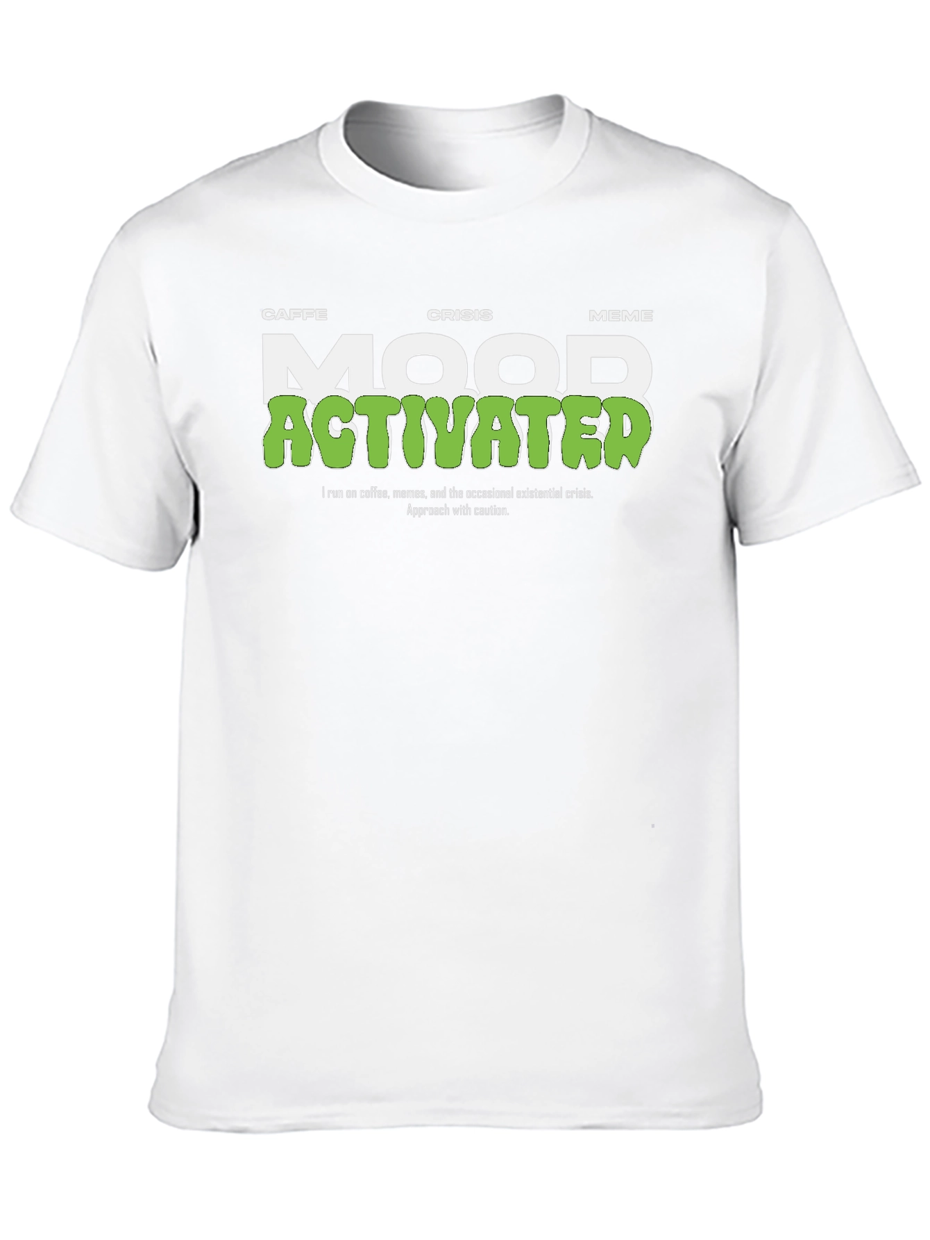 Mood Activated T-Shirt - Coffee Meme Crisis
