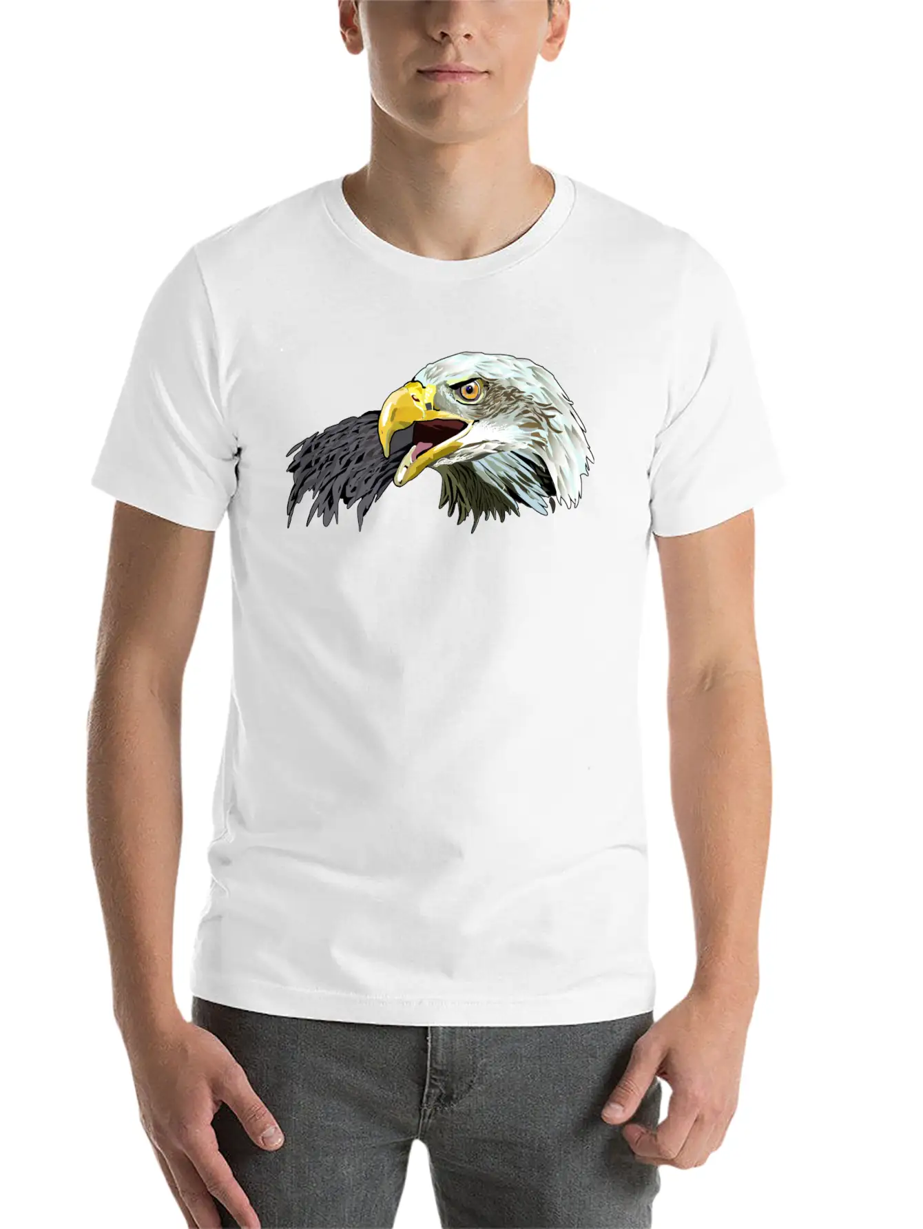 Eagle American,Bald Eagle,USA Eagle T-shirt Timeless Short Sleeve Tee – Comfy And Minimalist Design