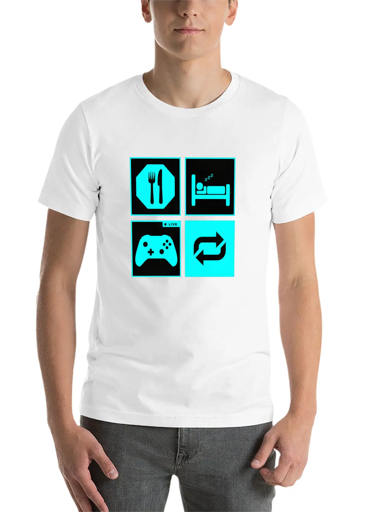 Eat And Sleep Timeless Short Sleeve Tee – Comfy And Minimalist Design
