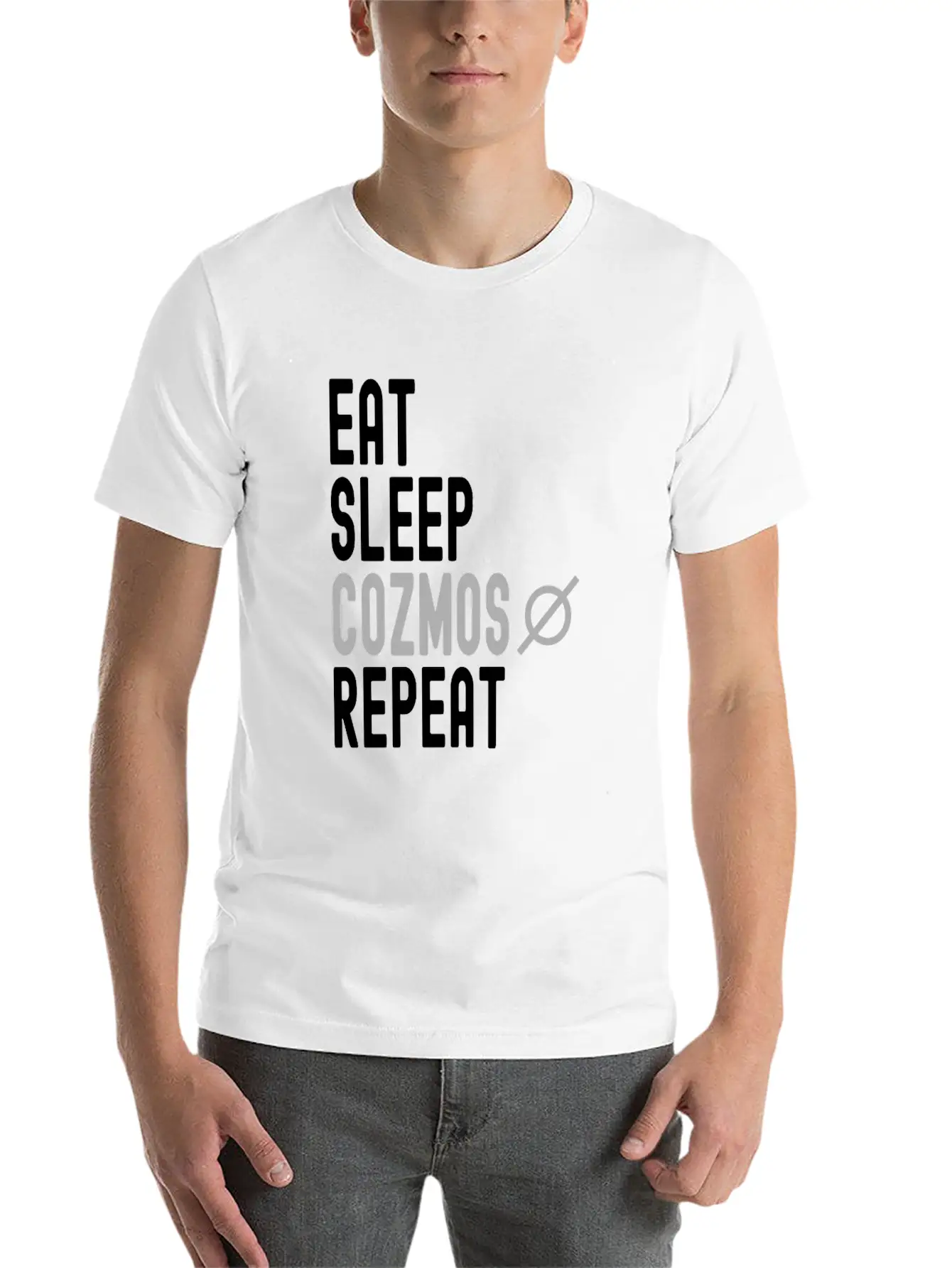 Eat Sleep Cozmos Repeat Stylish Everyday T-Shirt – Unisex Basic Cotton Tee