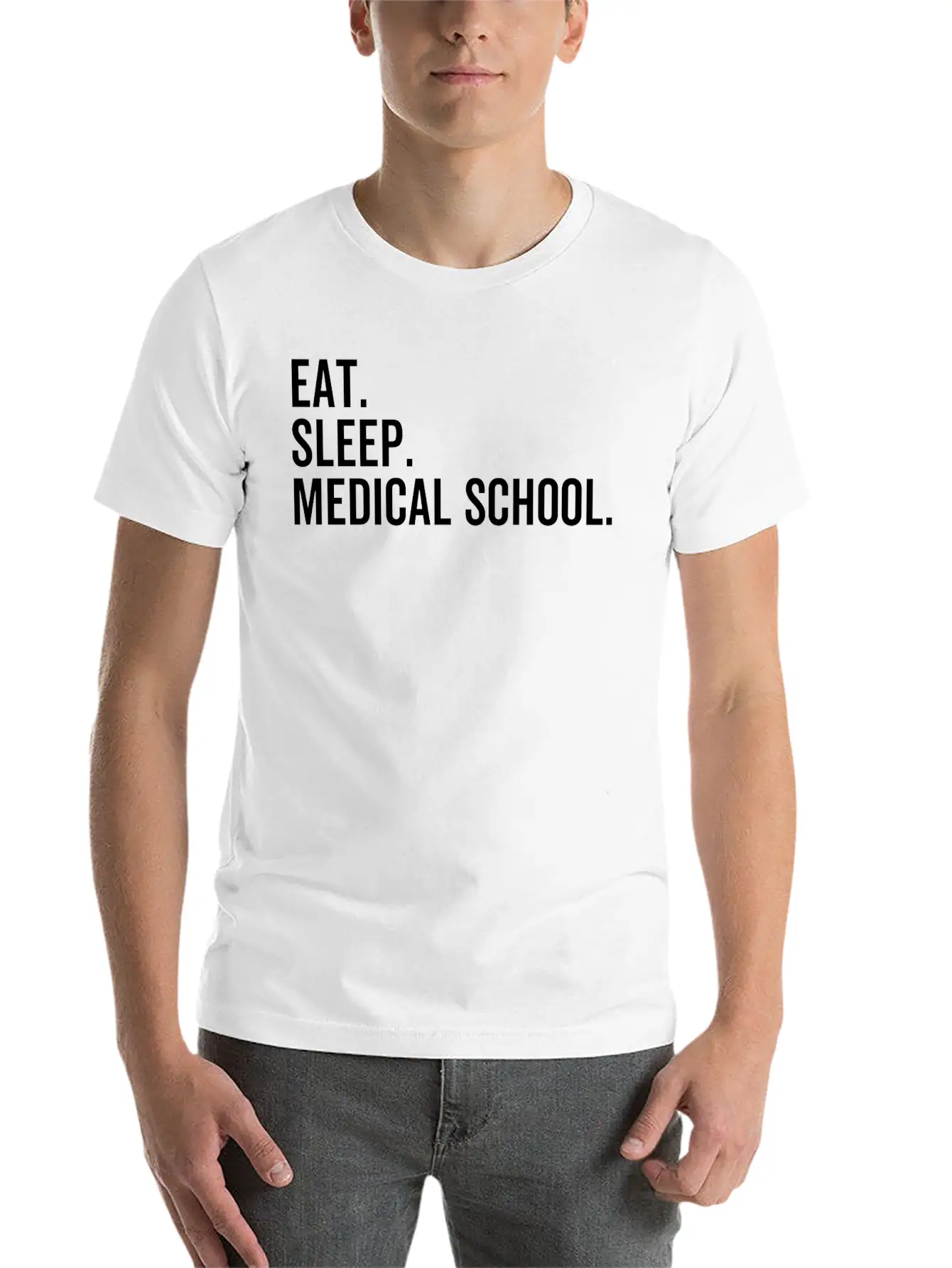 Eat Sleep Medical School Basic Graphic T-Shirt – Daily Comfort In Soft Cotton