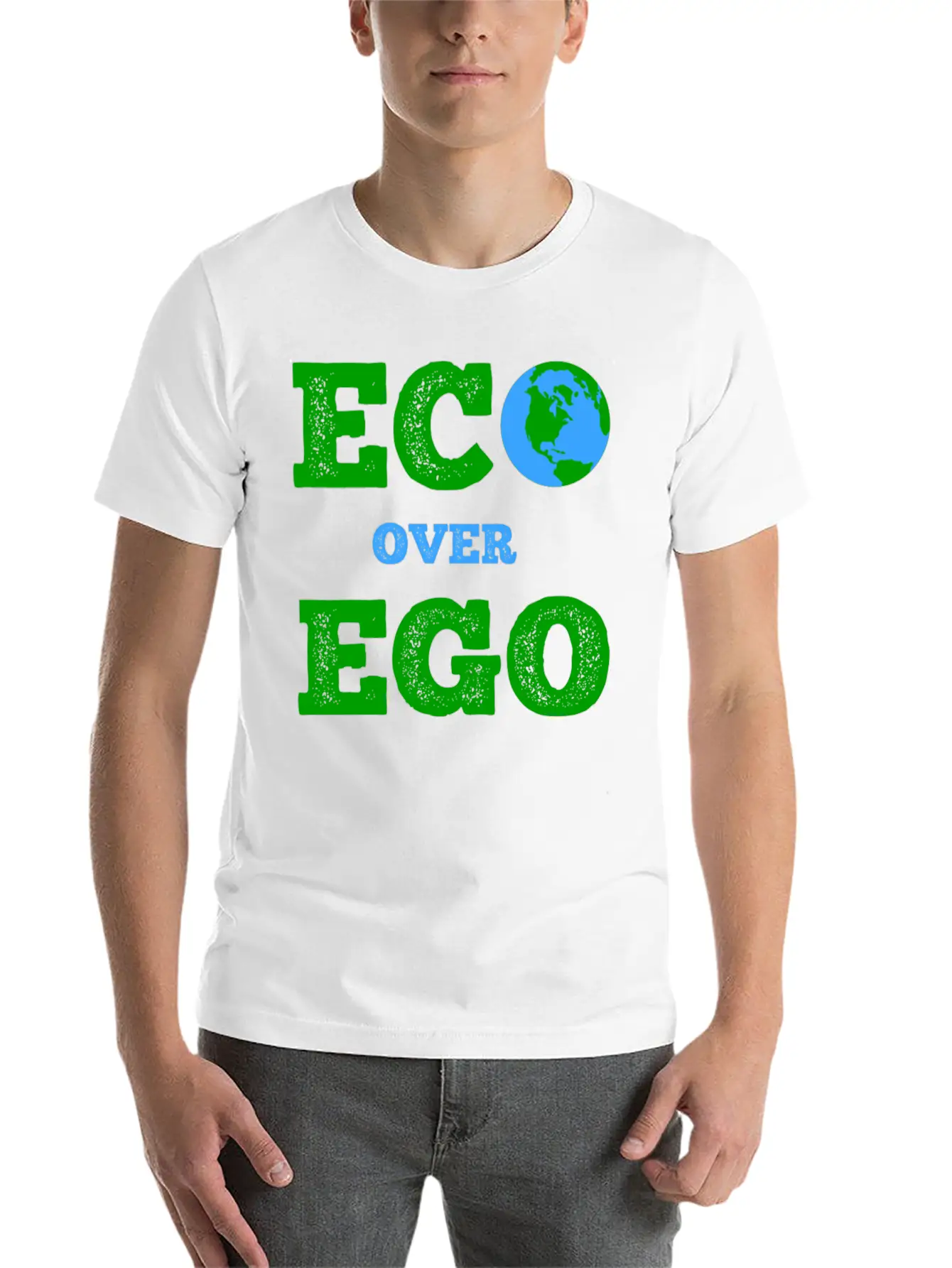 ECO Over EGO Comfortable Minimalist Graphic Tee – Summer Style Essential