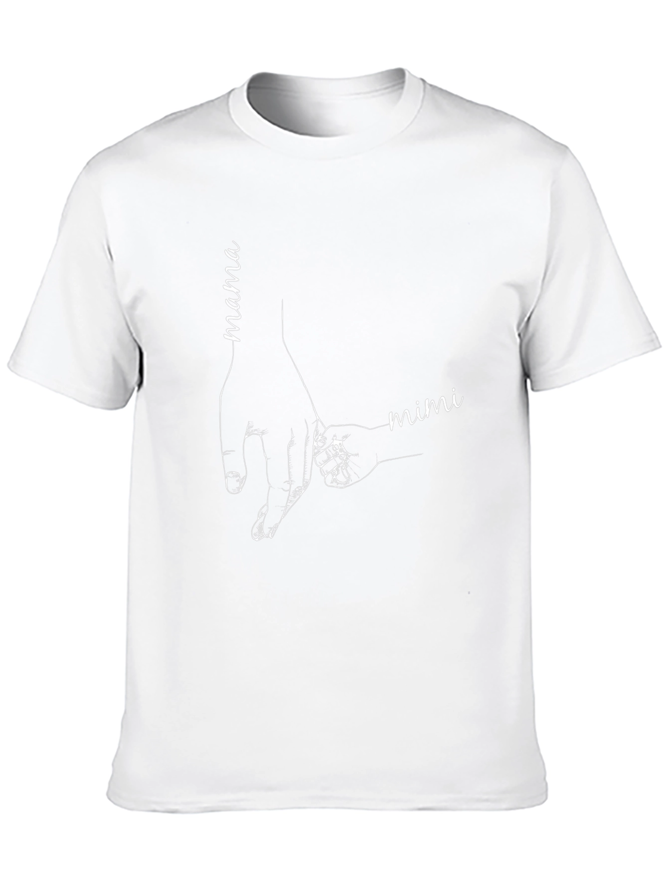 Mama & Mimi Hands T-Shirt - Black Cotton Blend