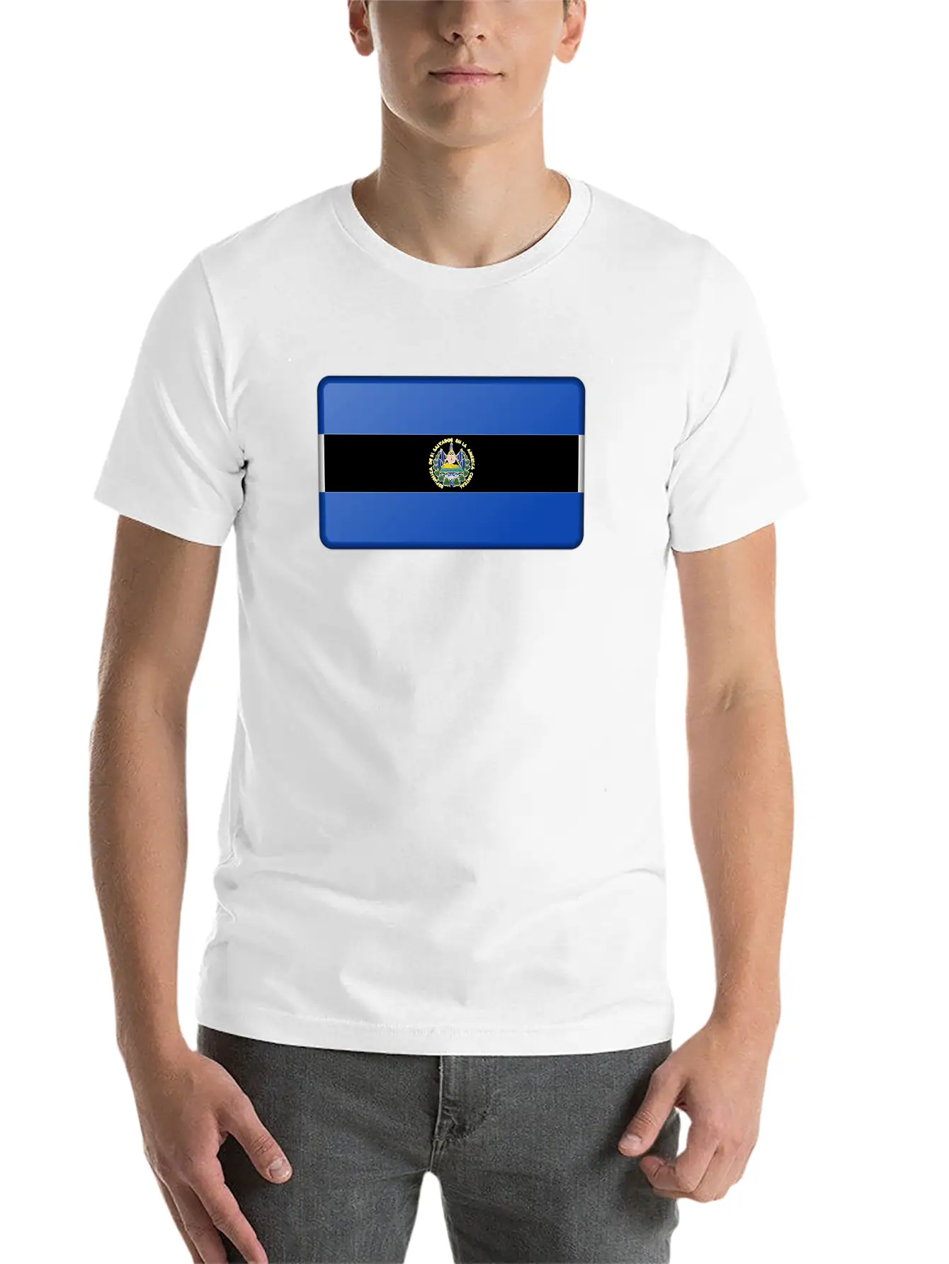 El Salvador Flag Timeless Short Sleeve Tee – Comfy And Minimalist Design