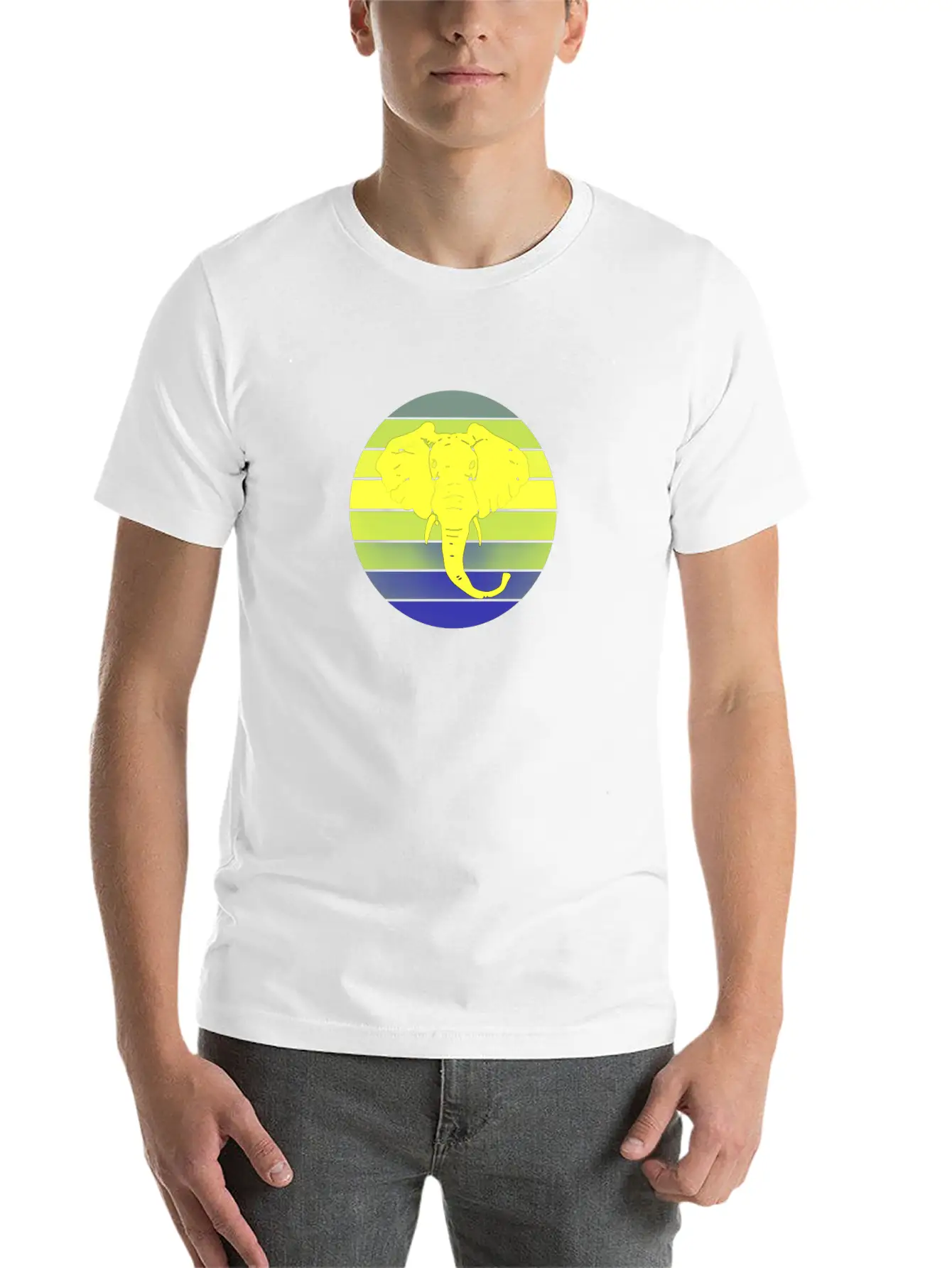 Elephant Animal Sun Elephants Africa Stylish Everyday T-Shirt – Unisex Basic Cotton Tee