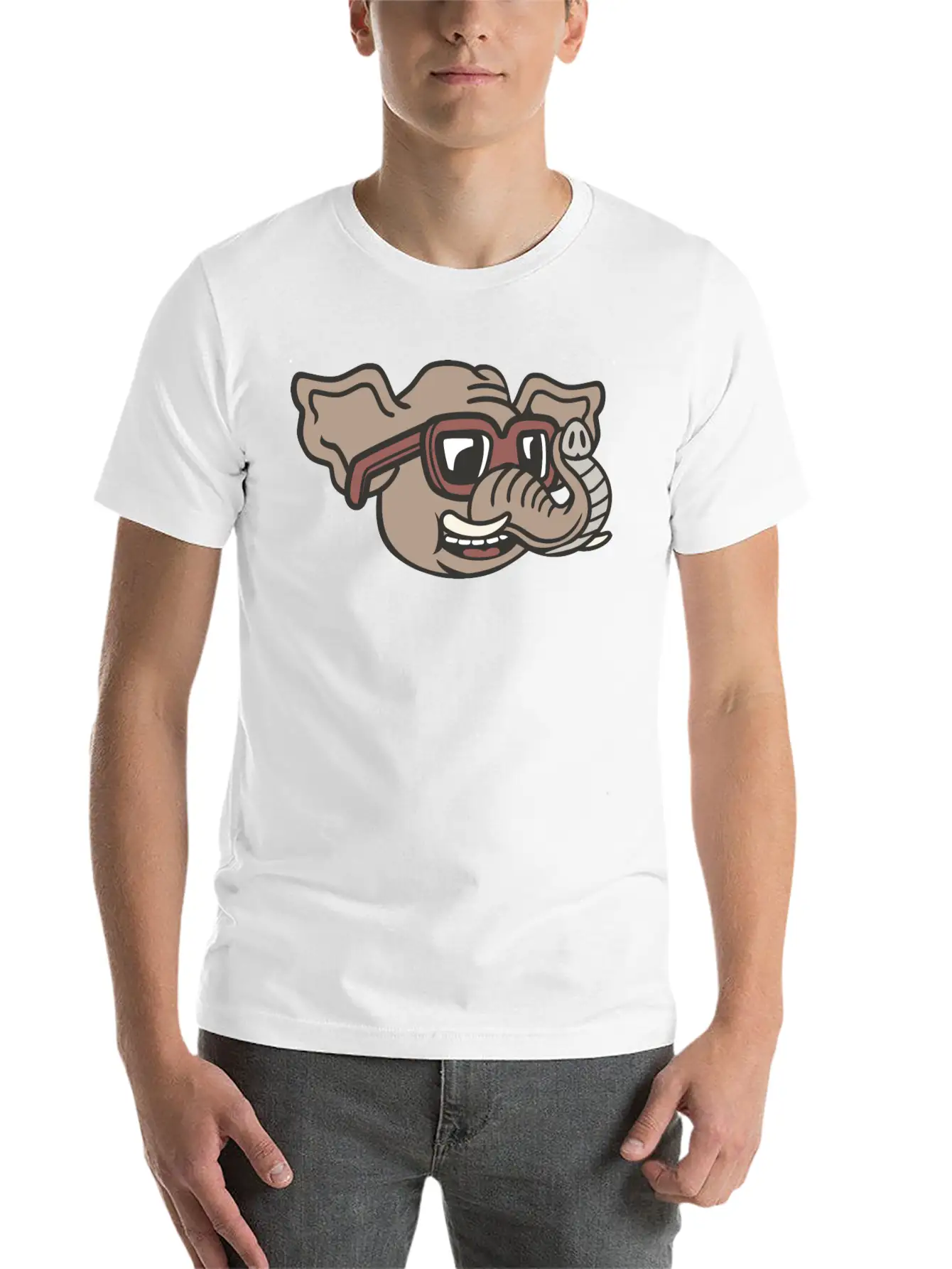 Elephant Unisex Casual T-Shirt – Clean Design For Daily Comfort