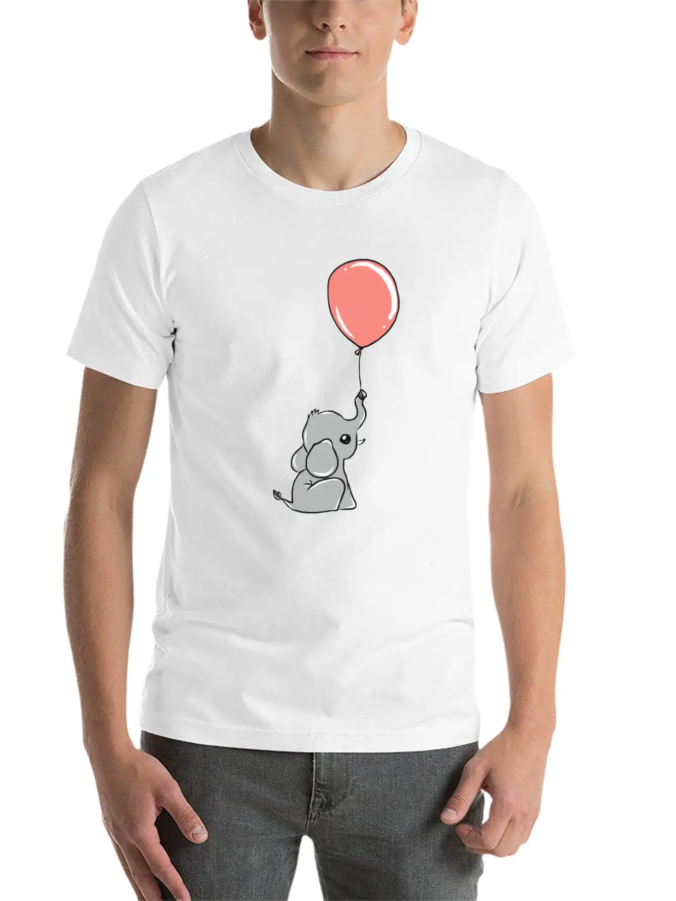 Elephant Unisex Short Sleeve Soft Cotton T-Shirt – Casual Everyday Wear