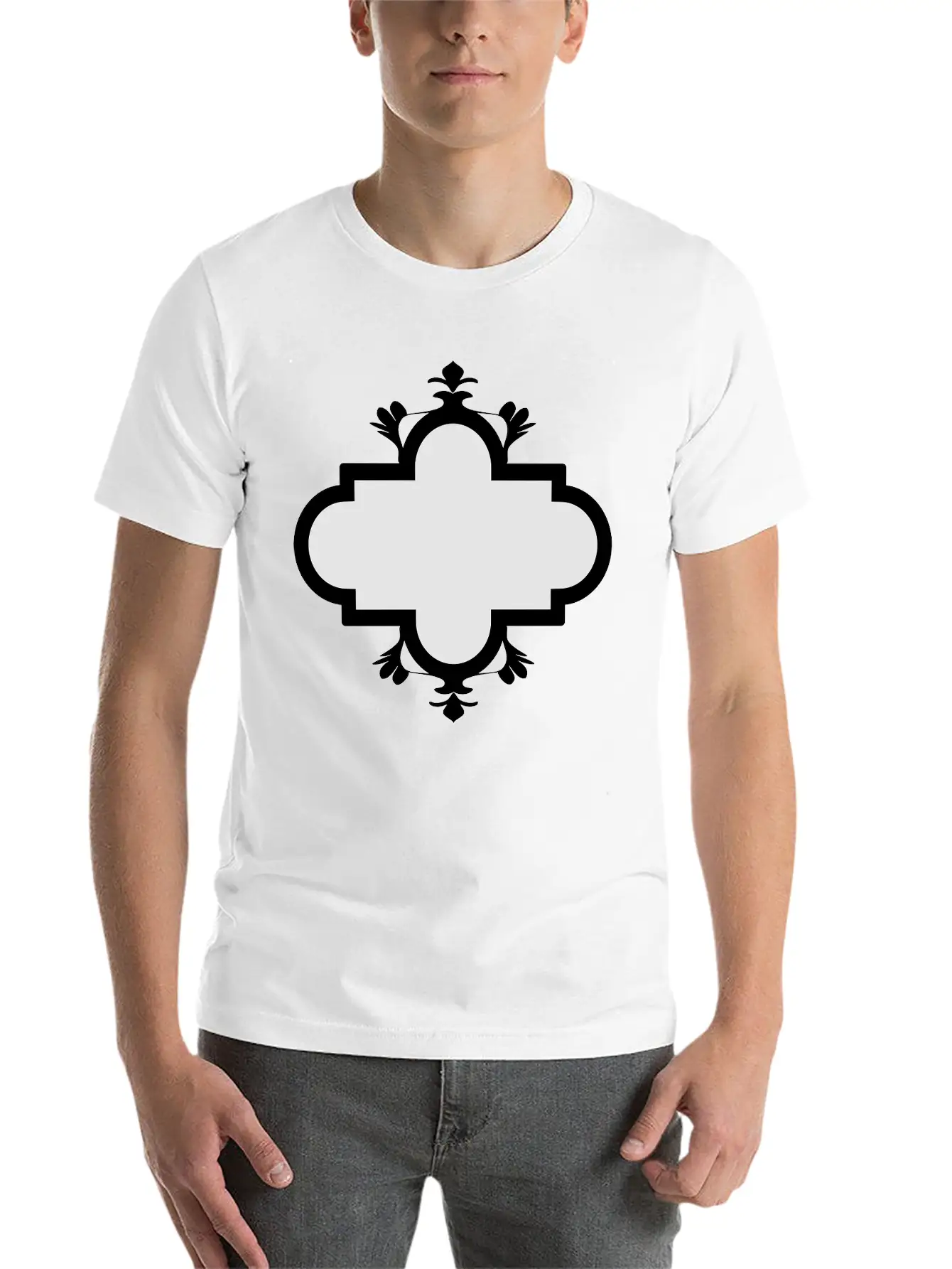 Emblem Banner Basic Graphic T-Shirt – Daily Comfort In Soft Cotton