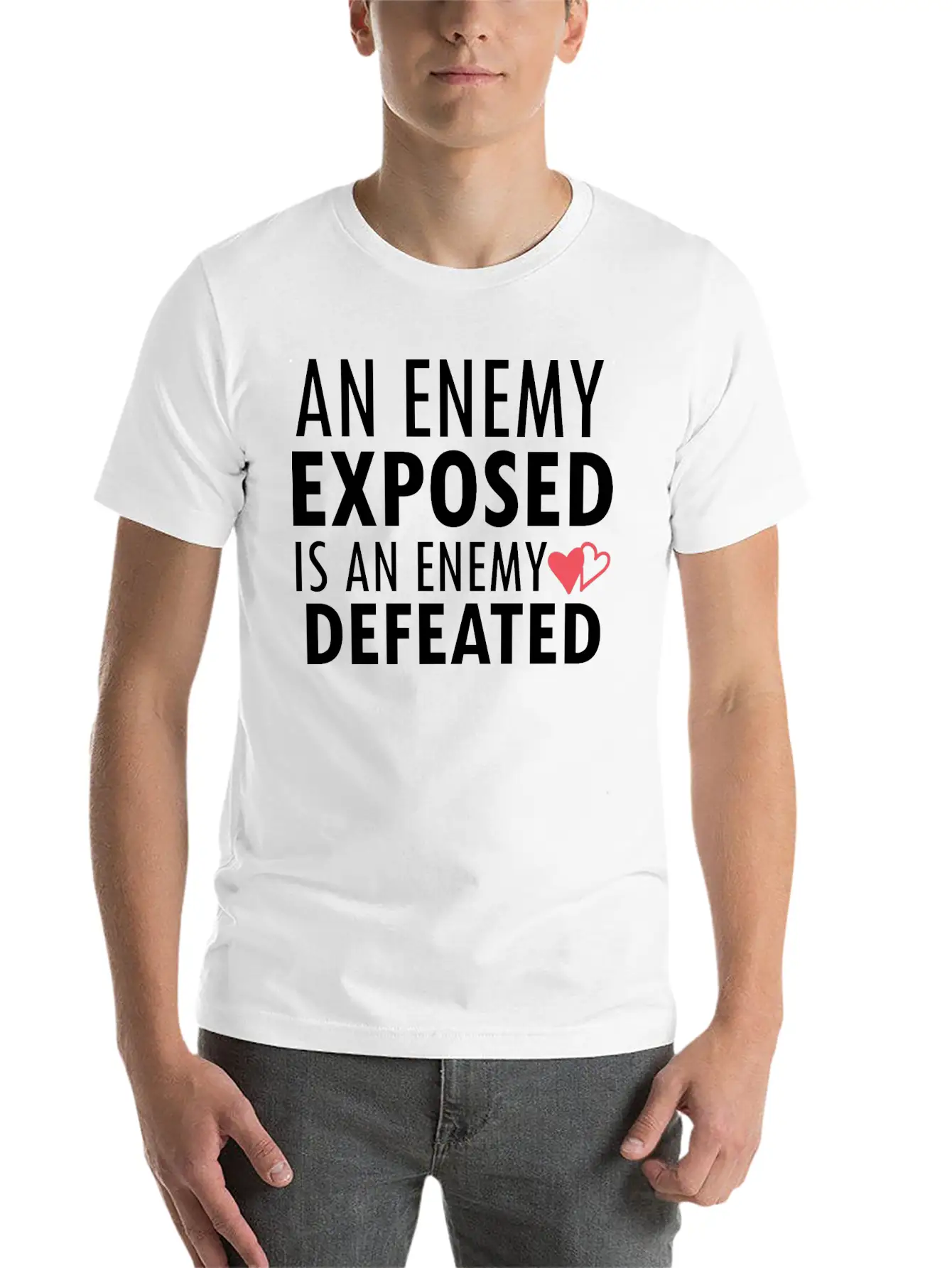 Enemy Defeat Gift Basic Graphic T-Shirt – Daily Comfort In Soft Cotton