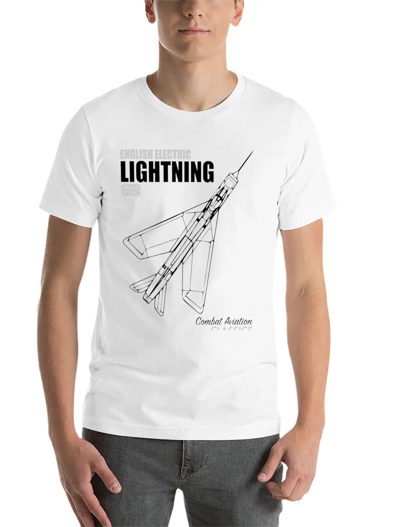 English Electric Lightning Hippie Stylish Everyday T-Shirt – Unisex Basic Cotton Tee