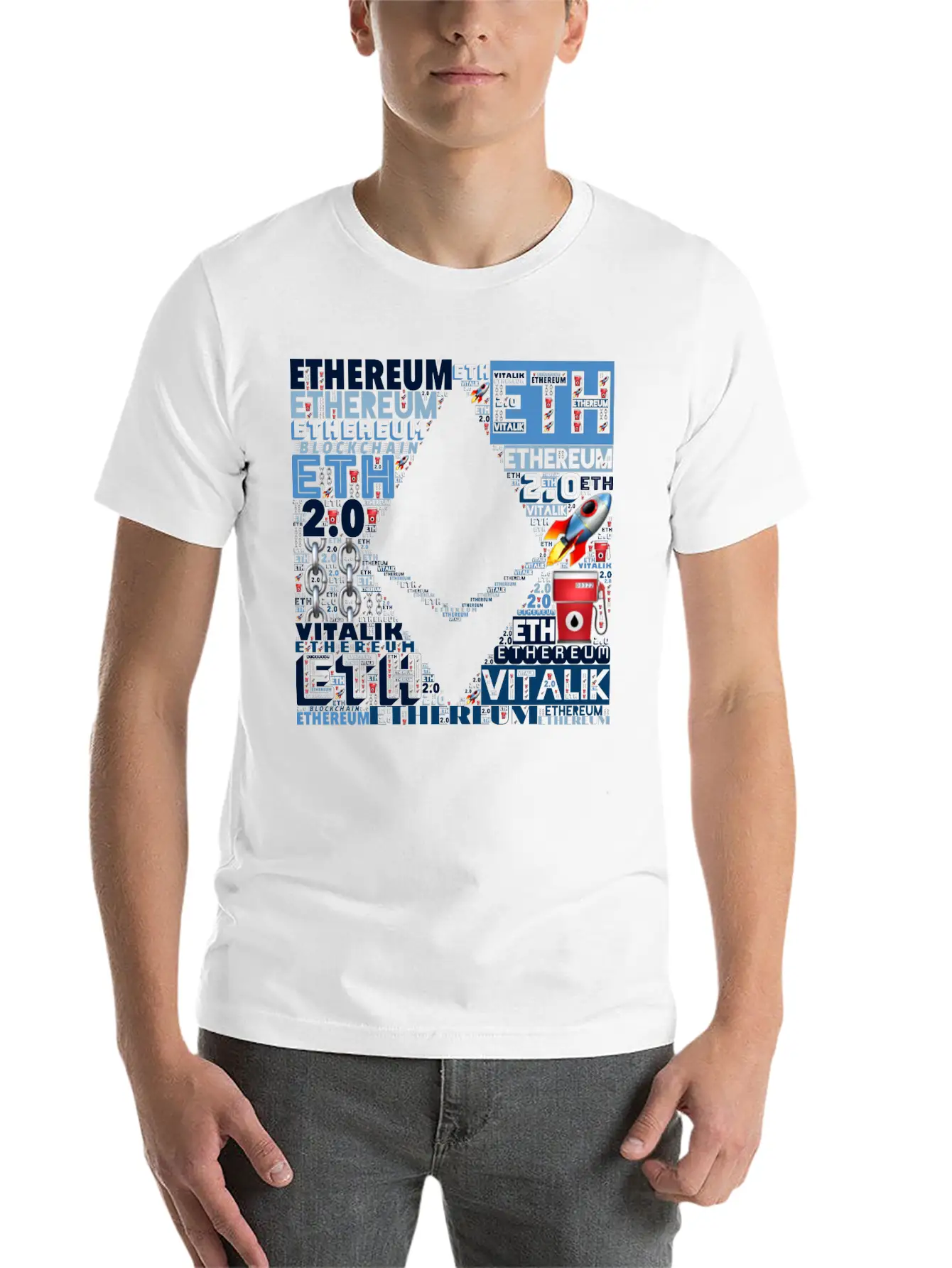 ETHEREUM 2.0 CRYPTO Comfortable Minimalist Graphic Tee – Summer Style Essential