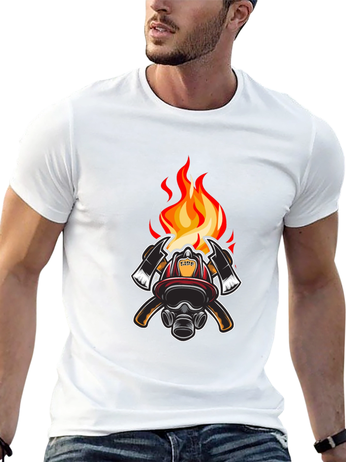 Firefighter Emblem Graphic T-Shirt
