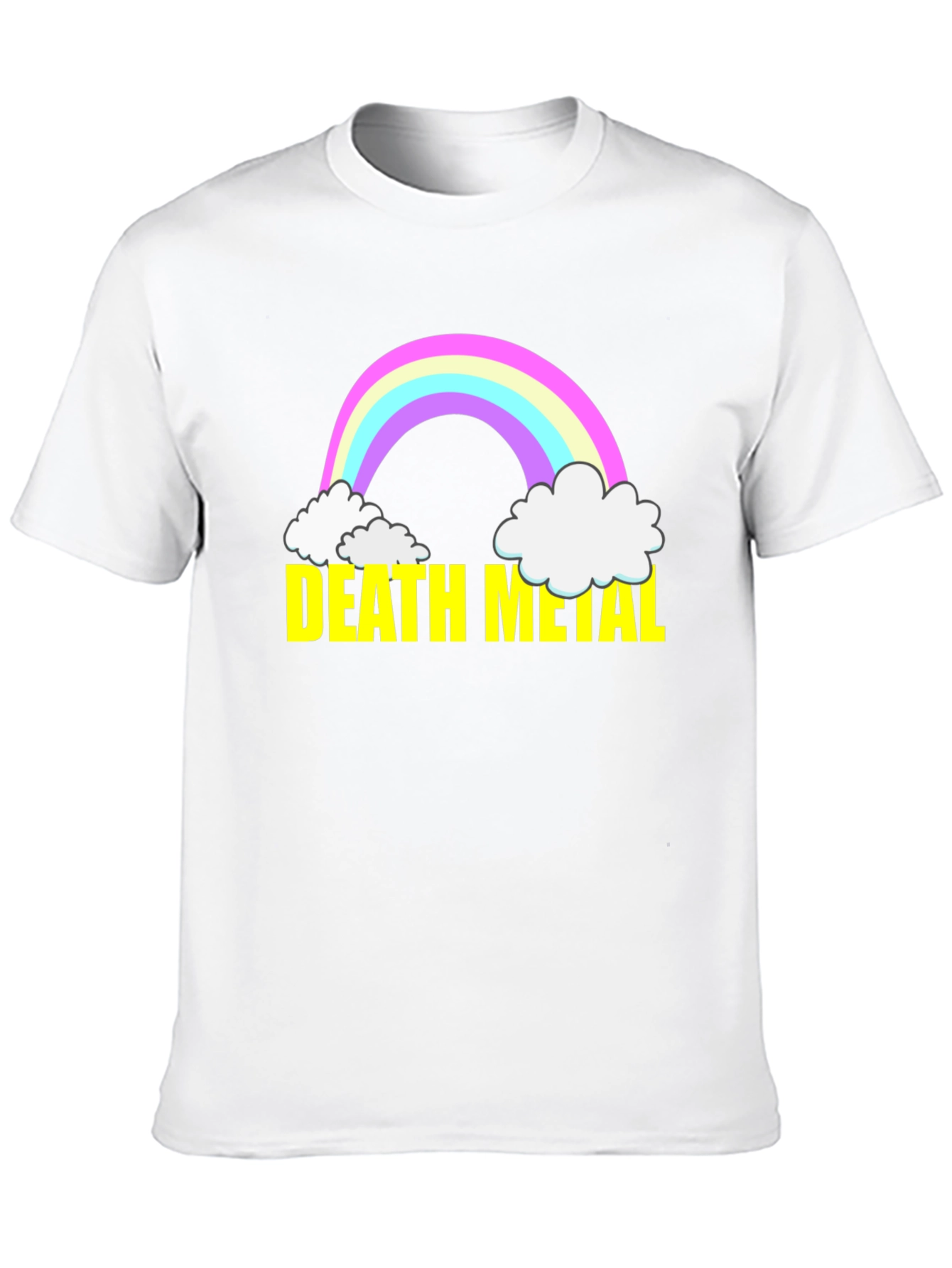 Death Metal Rainbow T-Shirt - Black Cotton Tee