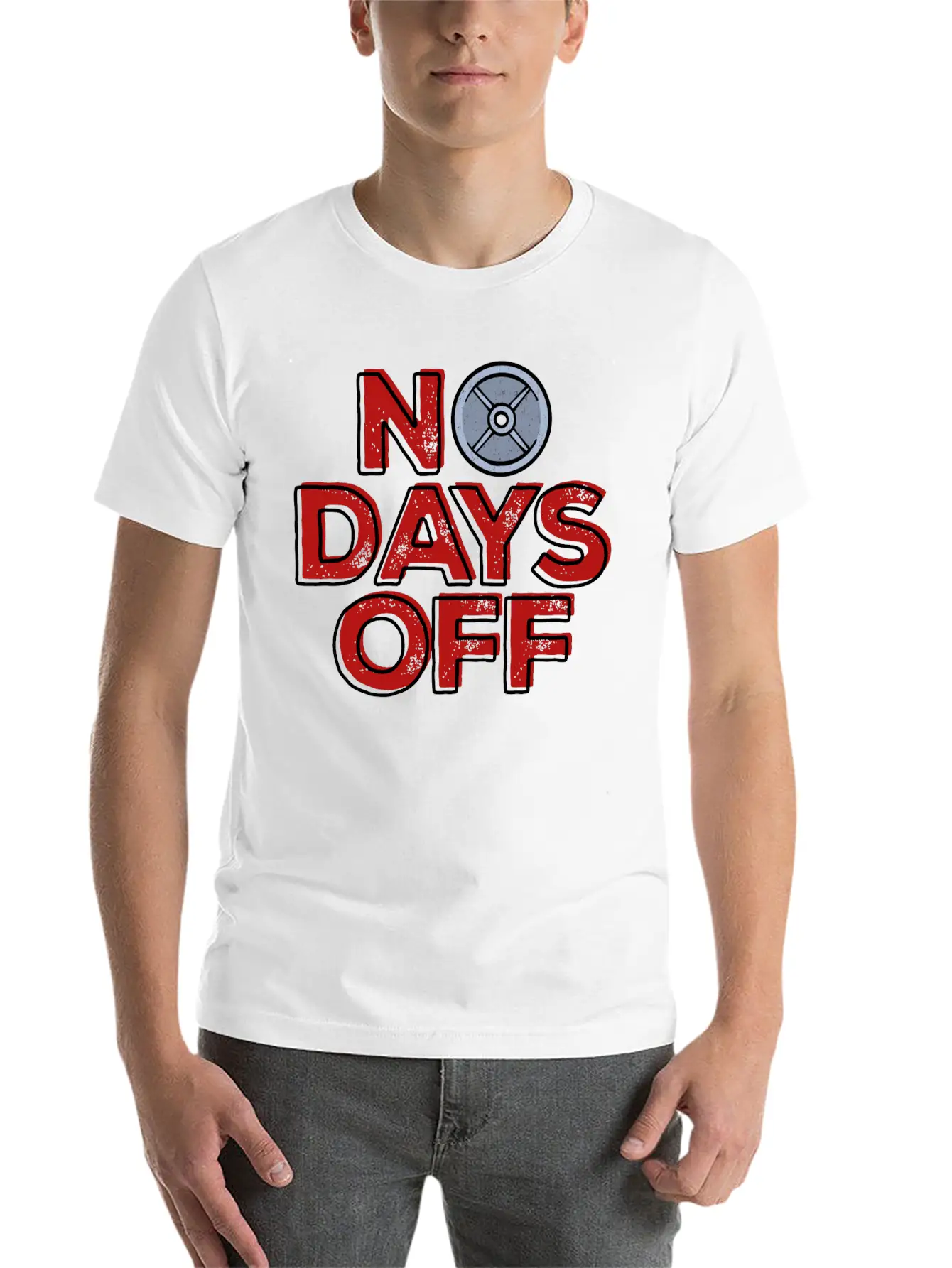 Exercise Statement Fitness Unisex Short Sleeve Soft Cotton T-Shirt – Casual Everyday Wear