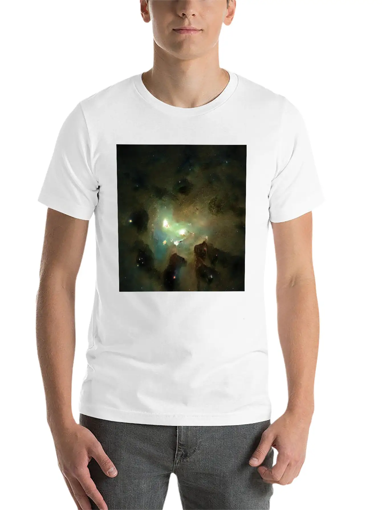Explore The Cosmos - Stellar Nursery #001 Unisex Short Sleeve Soft Cotton T-Shirt – Casual Everyday Wear