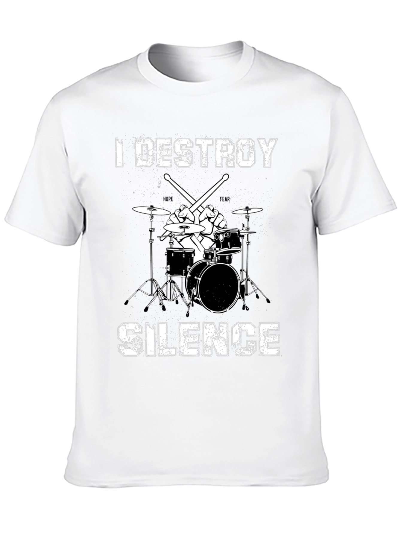 I Destroy Silence Drummer T-Shirt