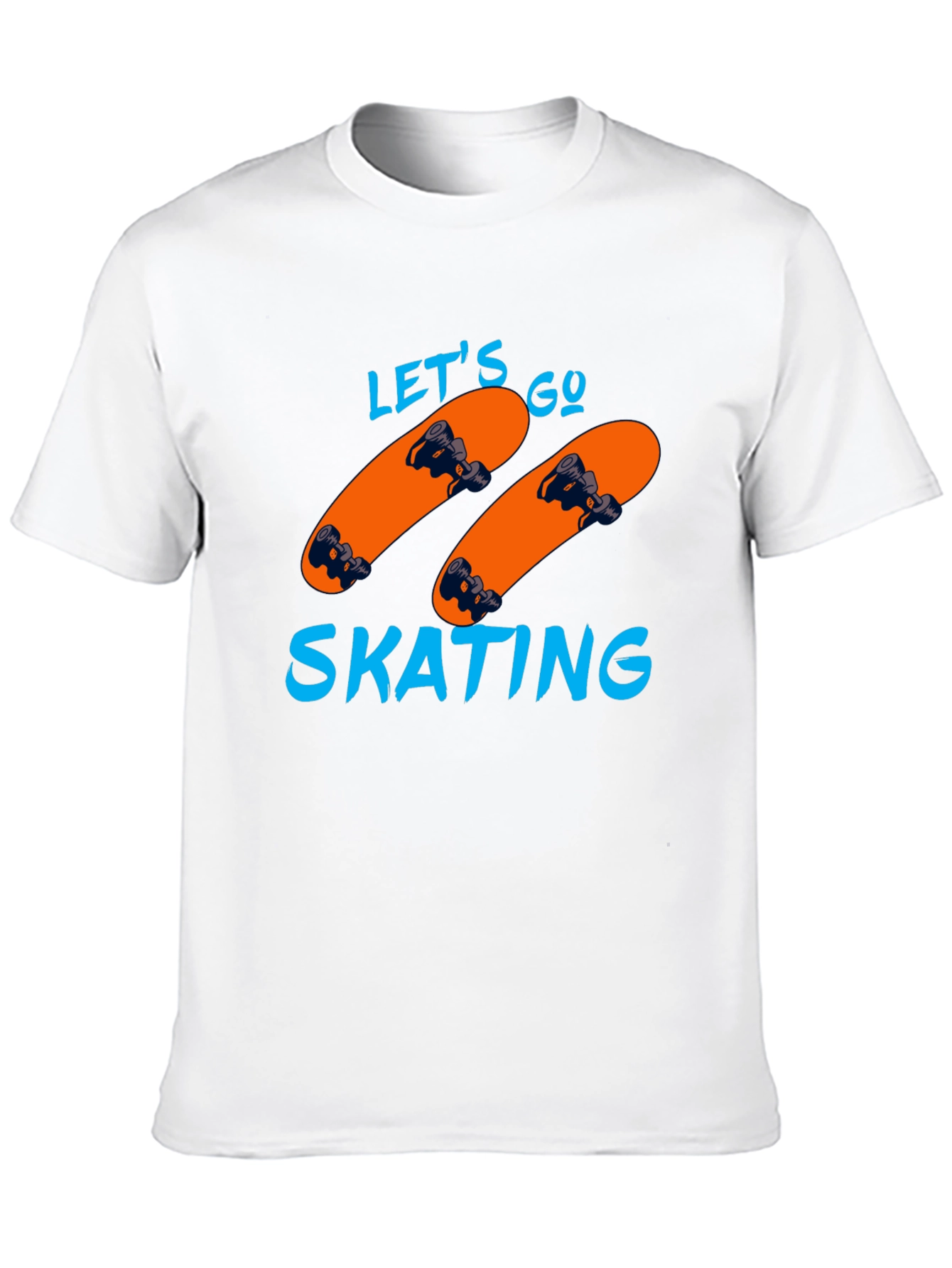 Lets Go Skating Graphic Tee - Black T-Shirt
