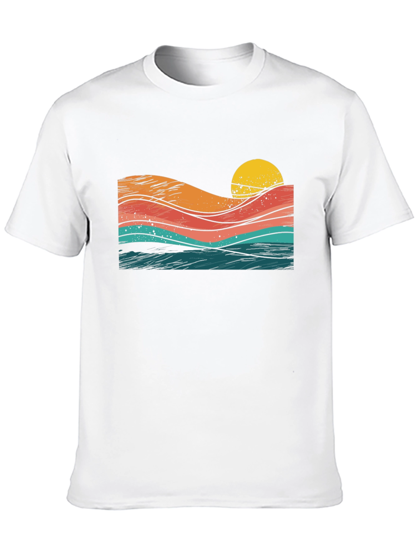 Sunset Waves Graphic Tee