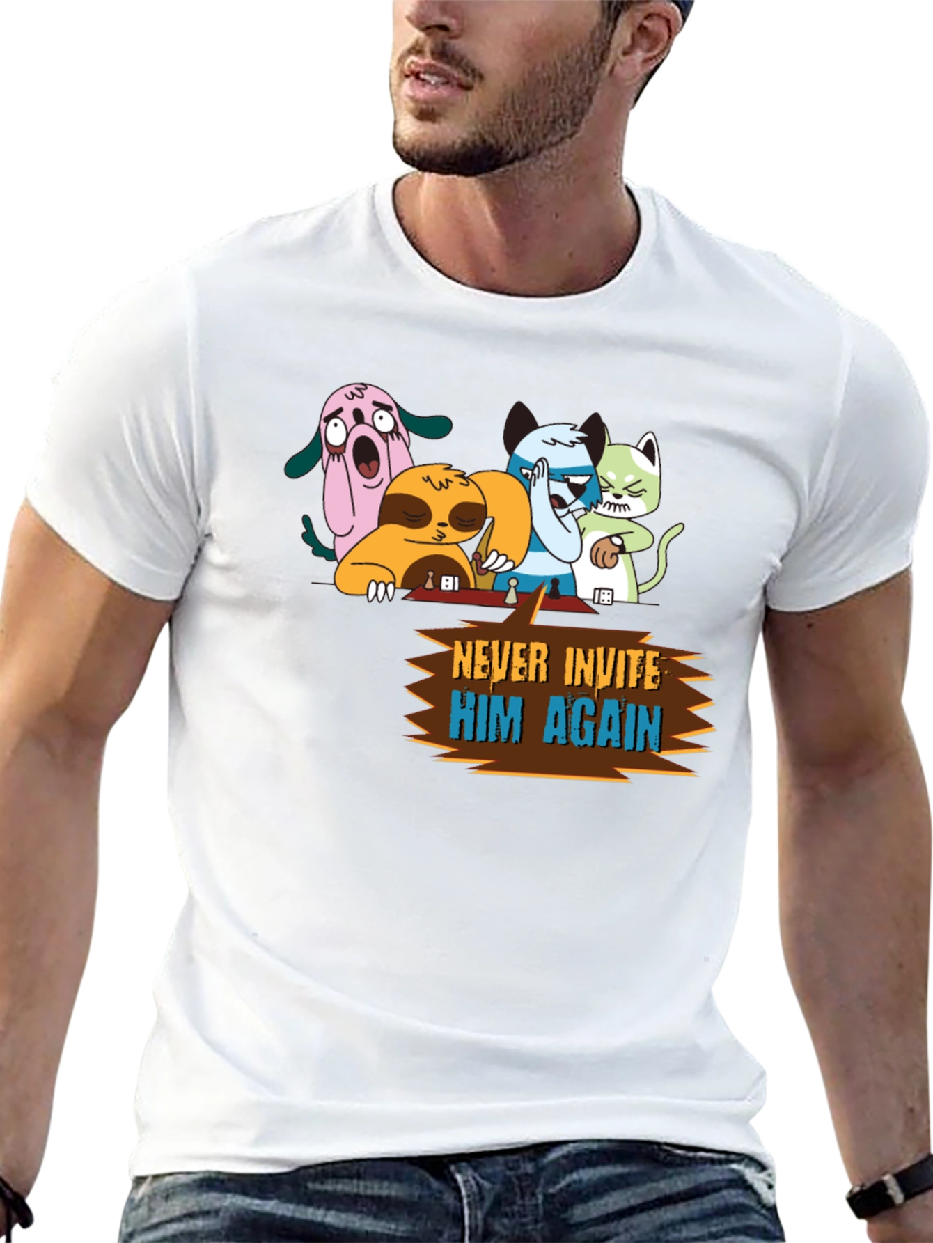Never Invite Him Again Graphic T-Shirt