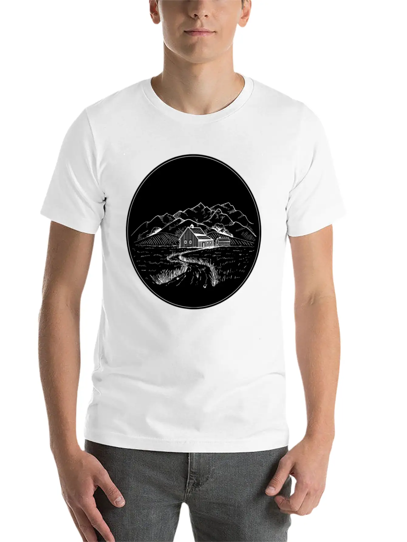 Farm Night Stylish Everyday T-Shirt – Unisex Basic Cotton Tee