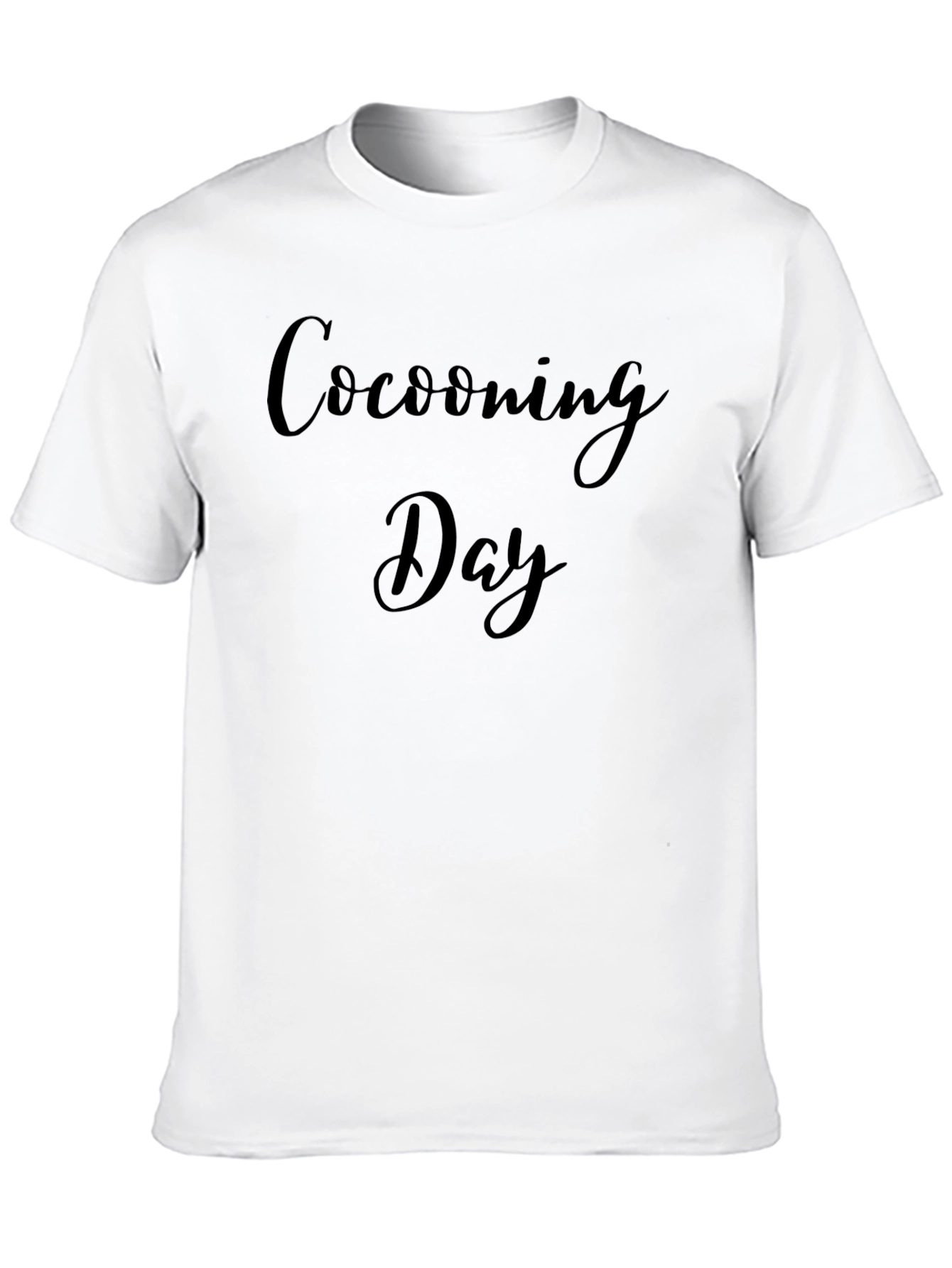 Cocooning Day Black T-Shirt
