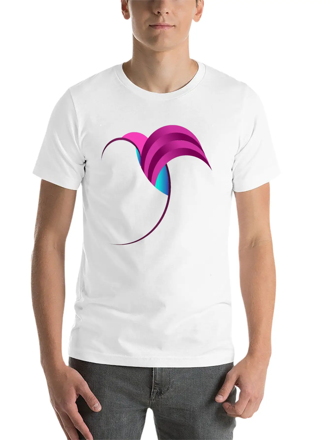 Fibonacci Bird Art Basic Graphic T-Shirt – Daily Comfort In Soft Cotton