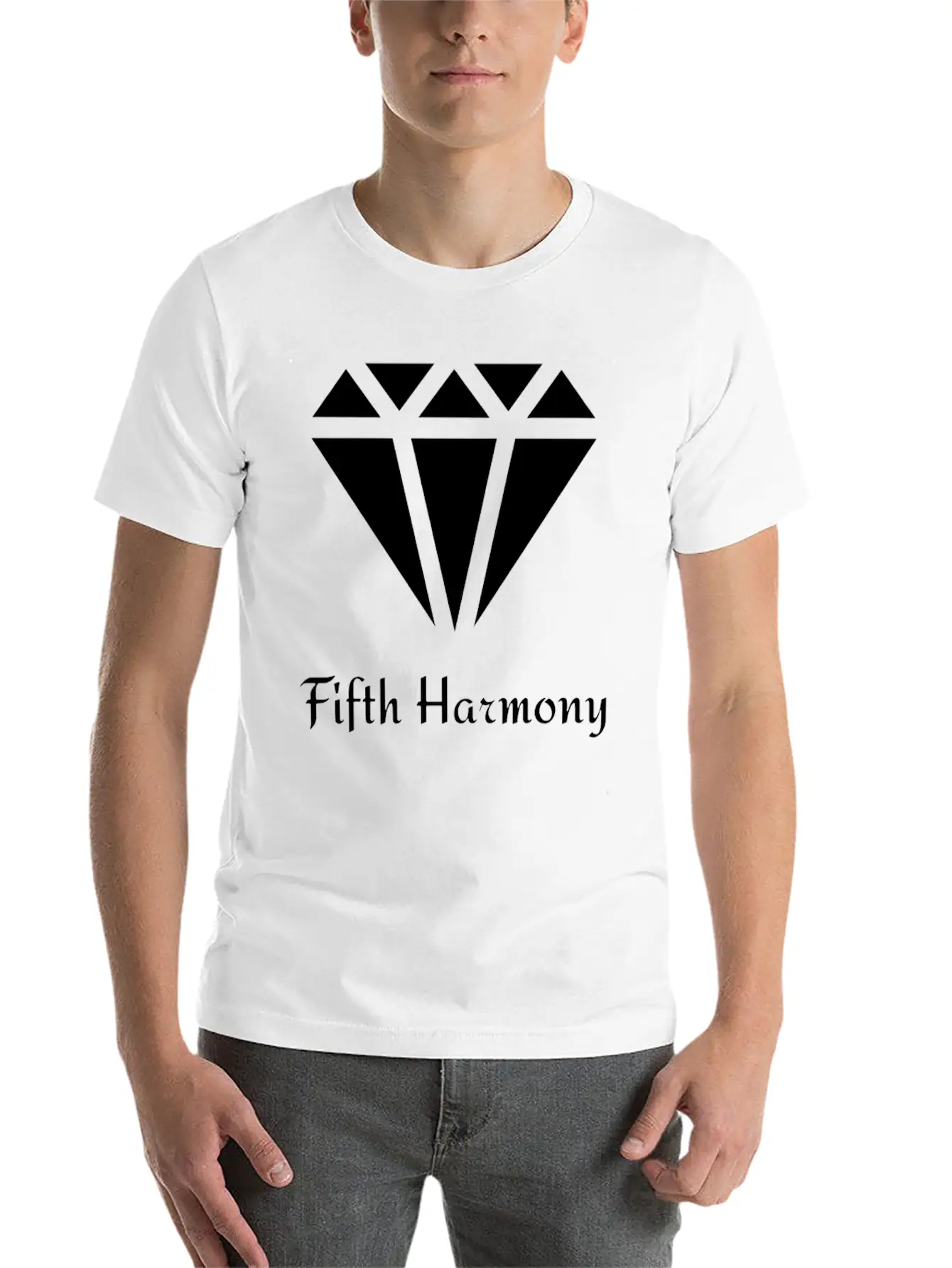 Fifth Harmony Diamond Unisex Short Sleeve Soft Cotton T-Shirt – Casual Everyday Wear