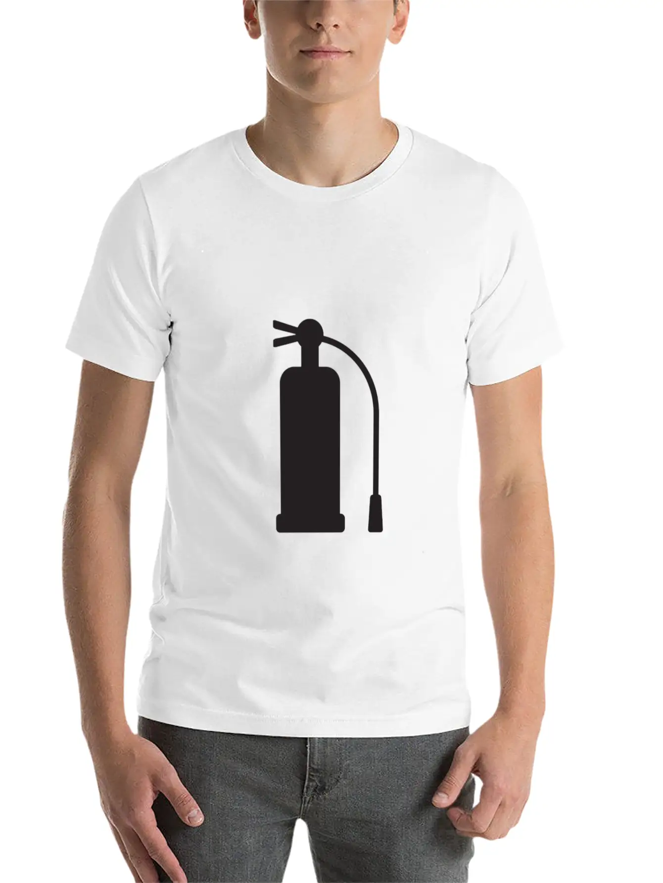 Fire Extinguisher Stylish Everyday T-Shirt – Unisex Basic Cotton Tee