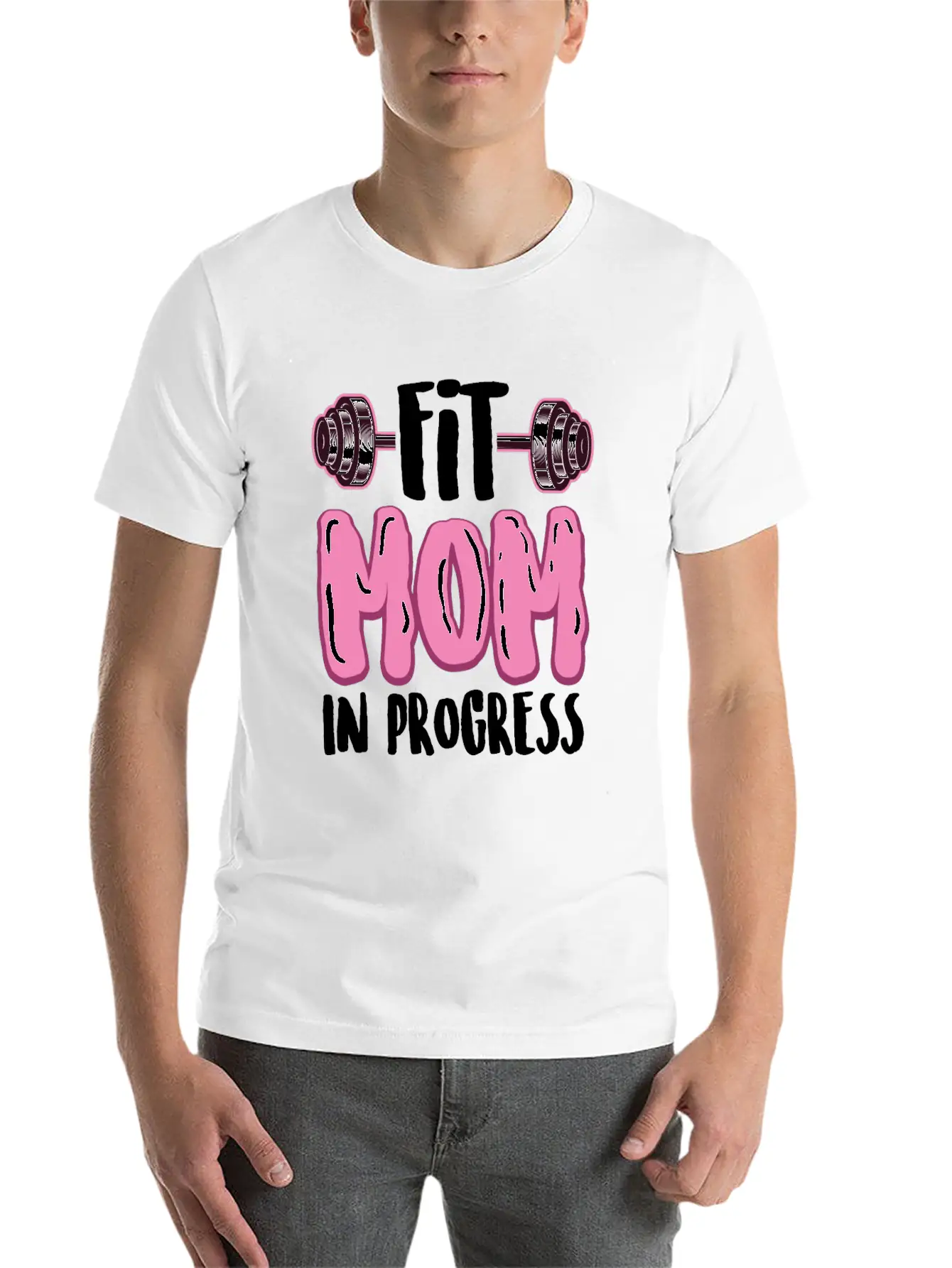 Fitness Mom In Progress Comfortable Minimalist Graphic Tee – Summer Style Essential