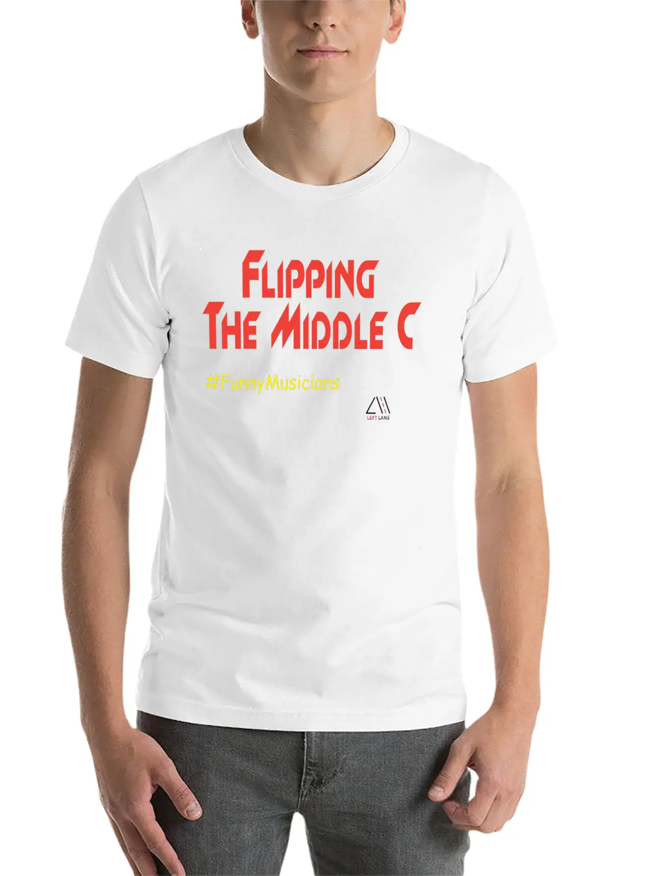 Flipping The Middle C Unisex Short Sleeve Soft Cotton T-Shirt – Casual Everyday Wear