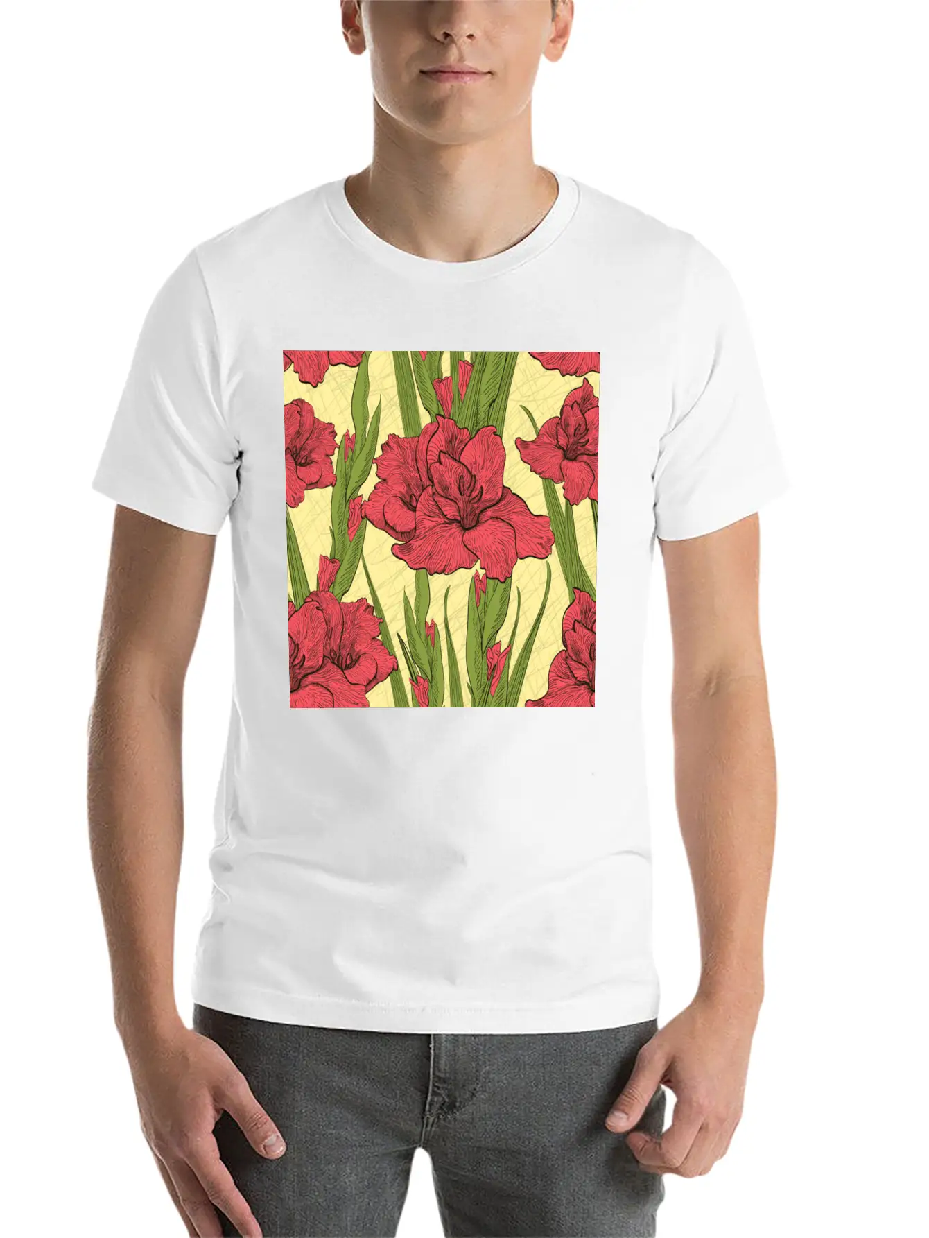 FLORAL Stylish Everyday T-Shirt – Unisex Basic Cotton Tee