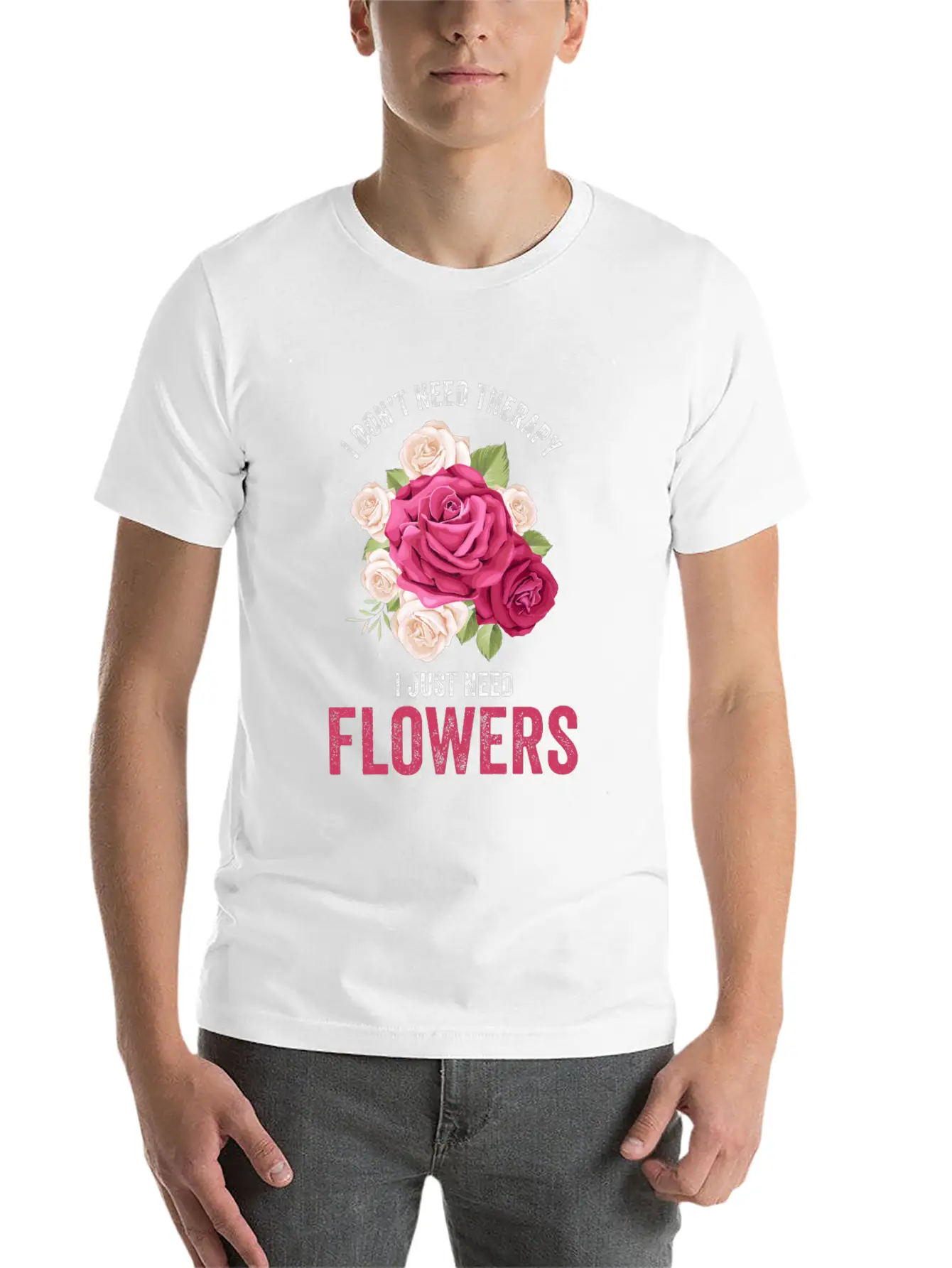 Florist Florist Flowers Flower Bouquet Unisex Short Sleeve Soft Cotton T-Shirt – Casual Everyday Wear