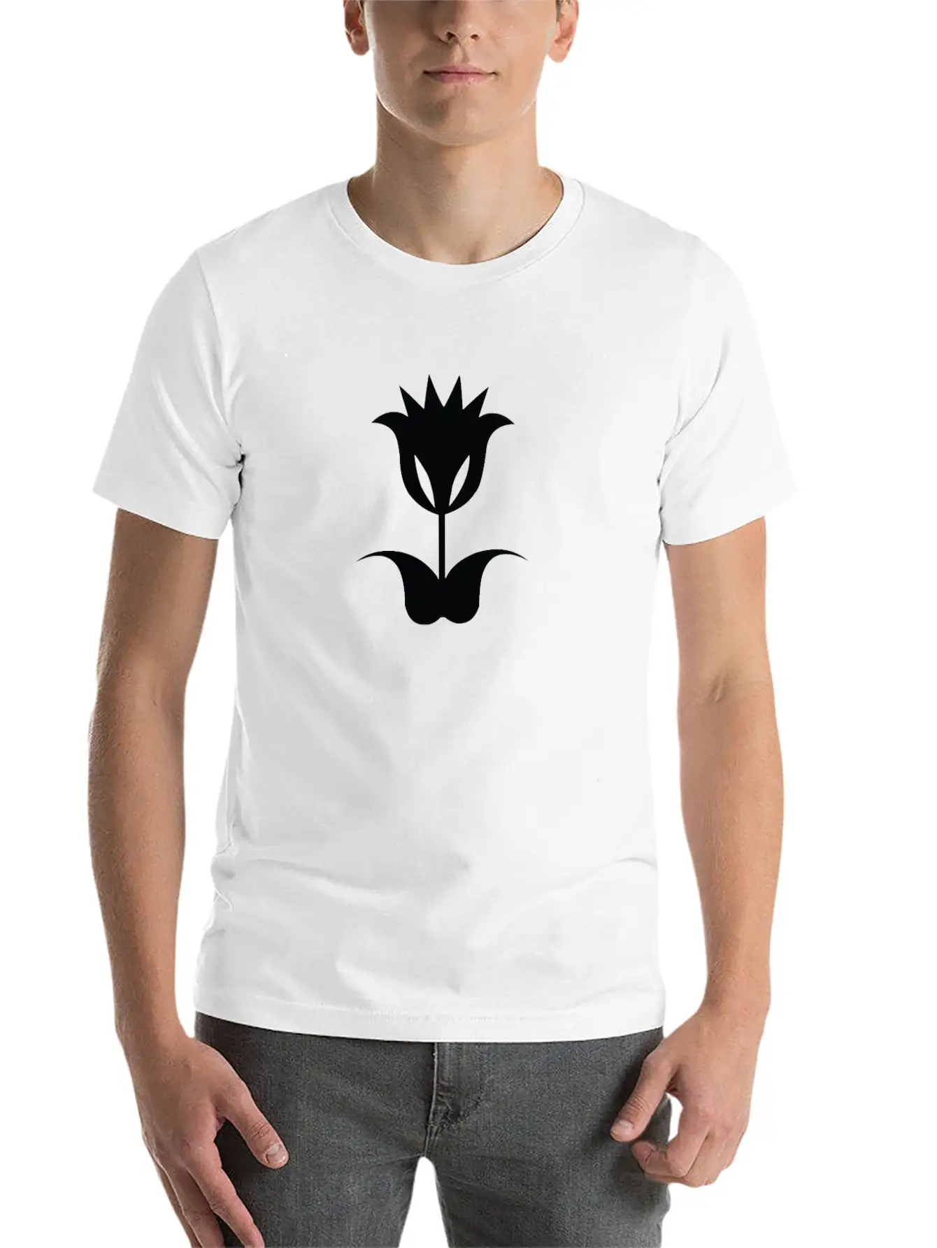 Flower And Floral Symbol Basic Graphic T-Shirt – Daily Comfort In Soft Cotton