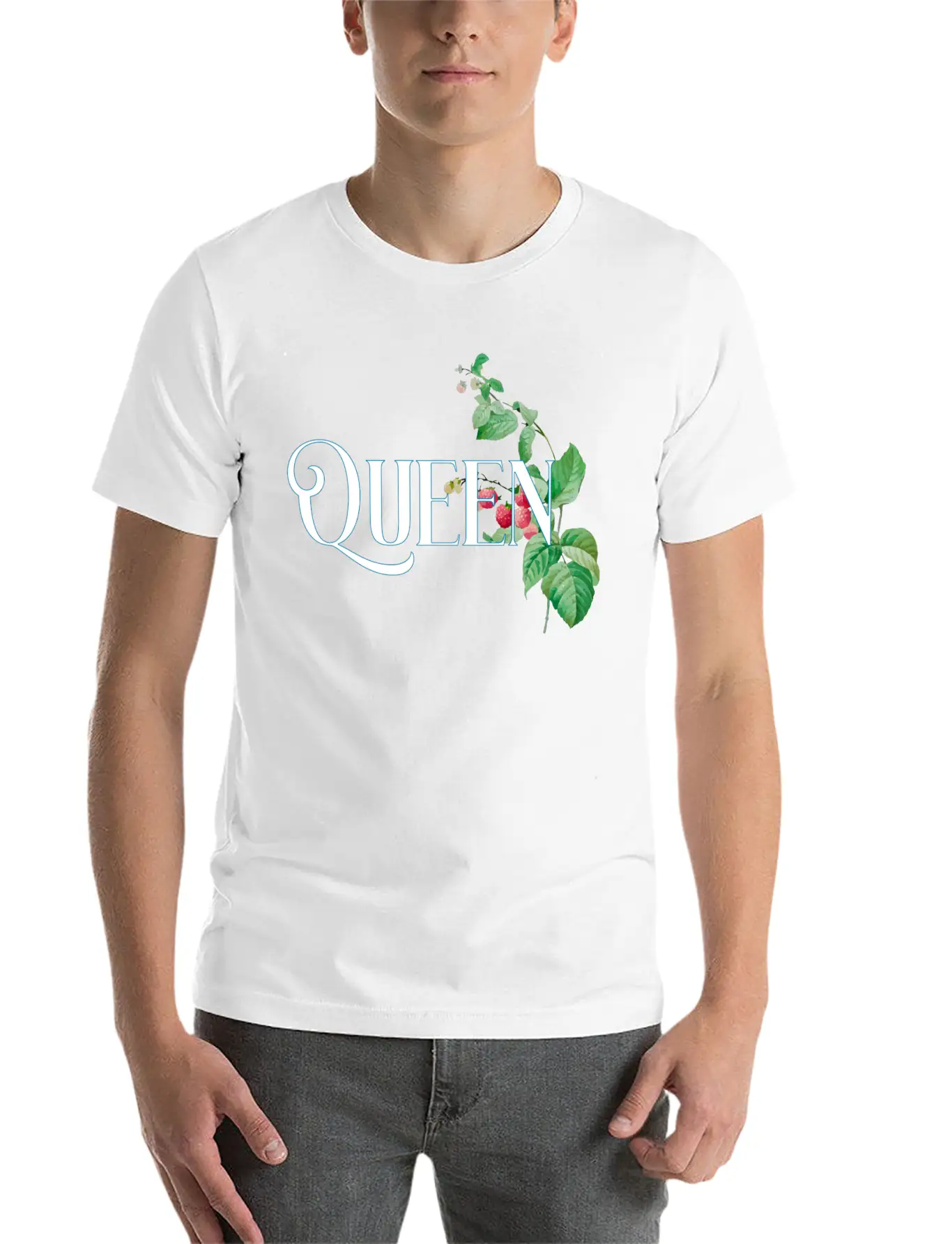 Flower Queen Couple Basic Graphic T-Shirt – Daily Comfort In Soft Cotton