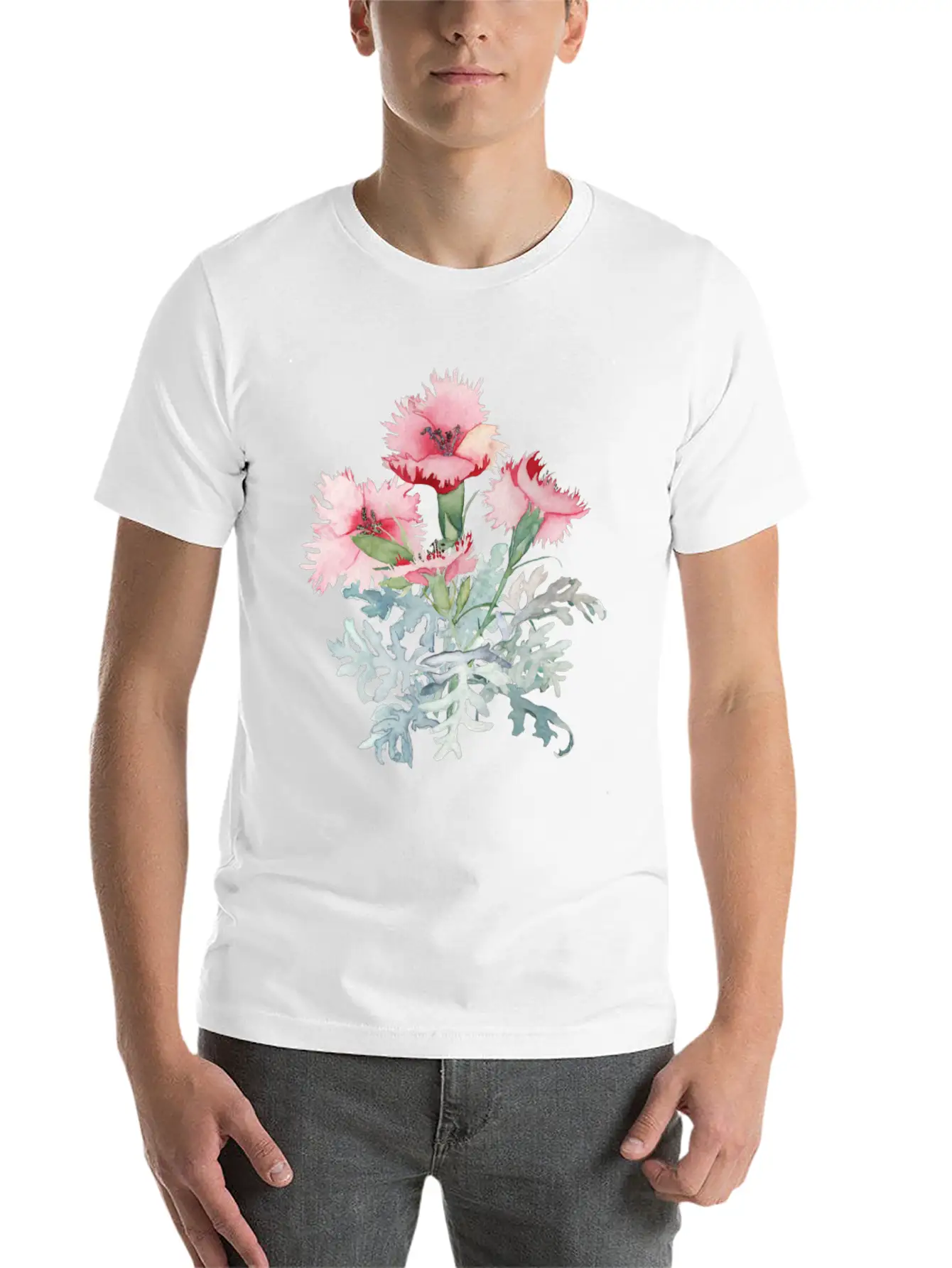 Flowers Essential Unisex Summer Tee – Soft Cotton Casual Fit