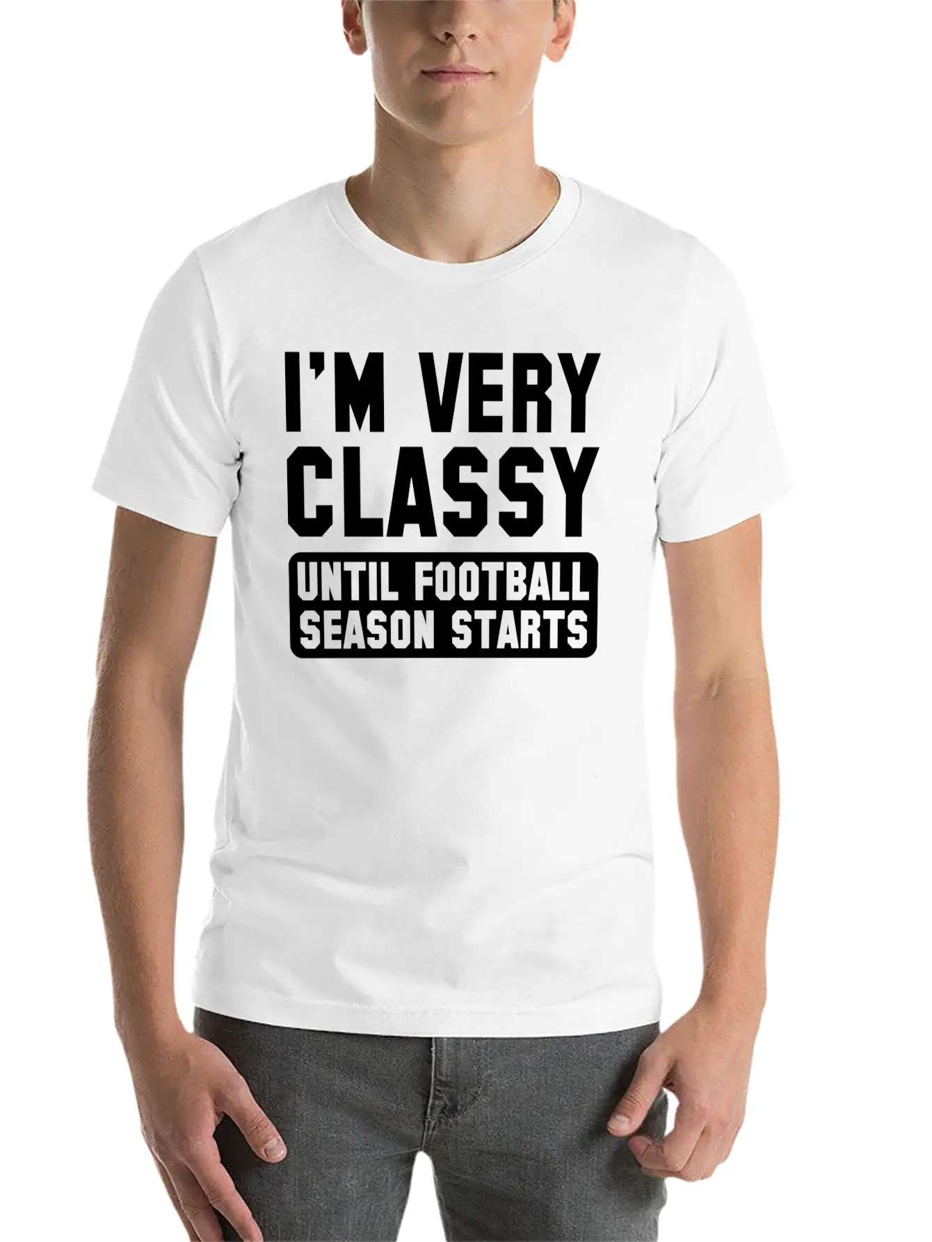Football Season Classy Timeless Short Sleeve Tee – Comfy And Minimalist Design