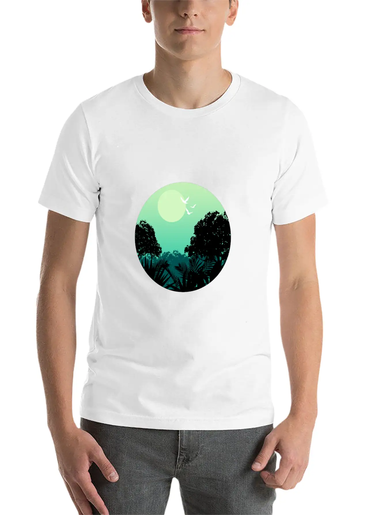 Forest Gift Wilderness Unisex Short Sleeve Soft Cotton T-Shirt – Casual Everyday Wear