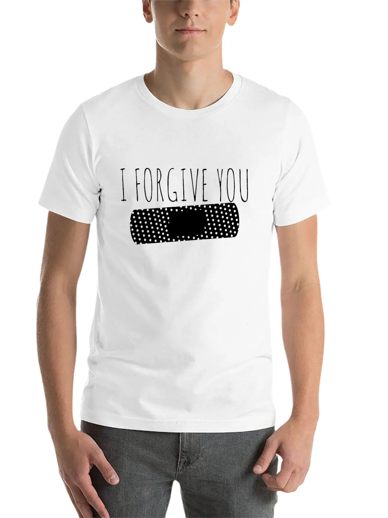 Forgiveness Comfortable Minimalist Graphic Tee – Summer Style Essential