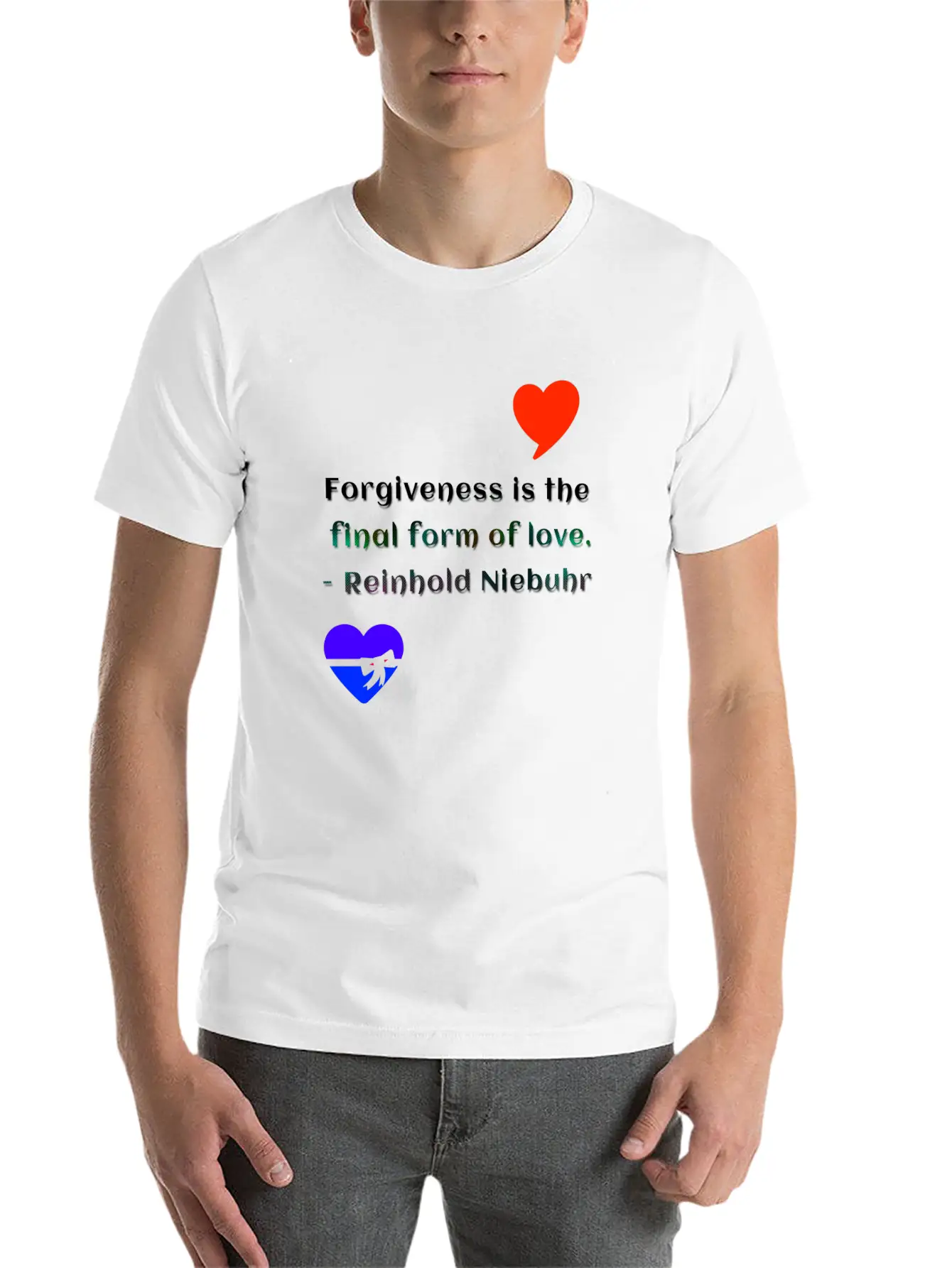 Forgiveness Love Unisex Short Sleeve Soft Cotton T-Shirt – Casual Everyday Wear