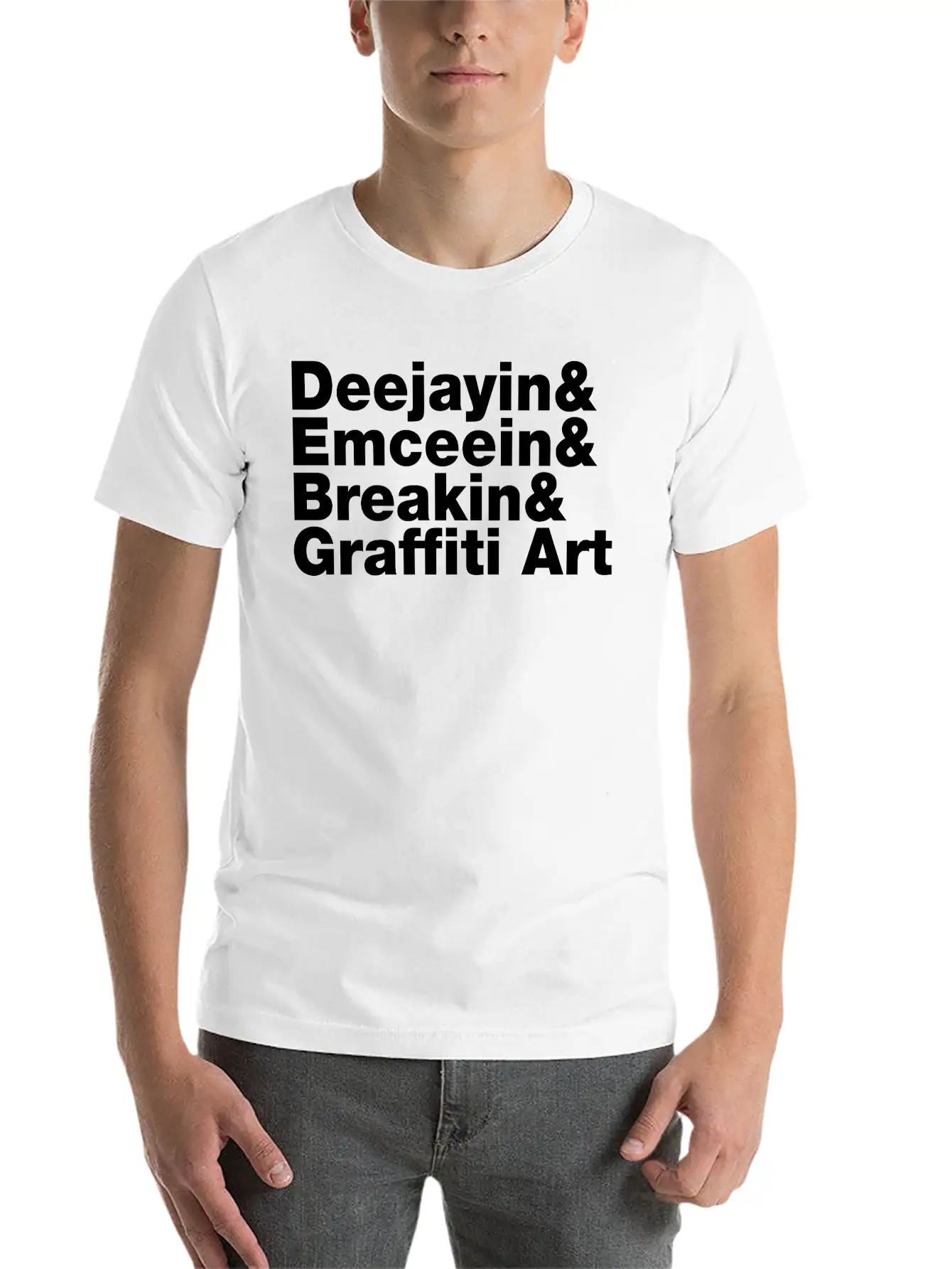 Four Elements Of Hip Hop Unisex Short Sleeve Soft Cotton T-Shirt – Casual Everyday Wear
