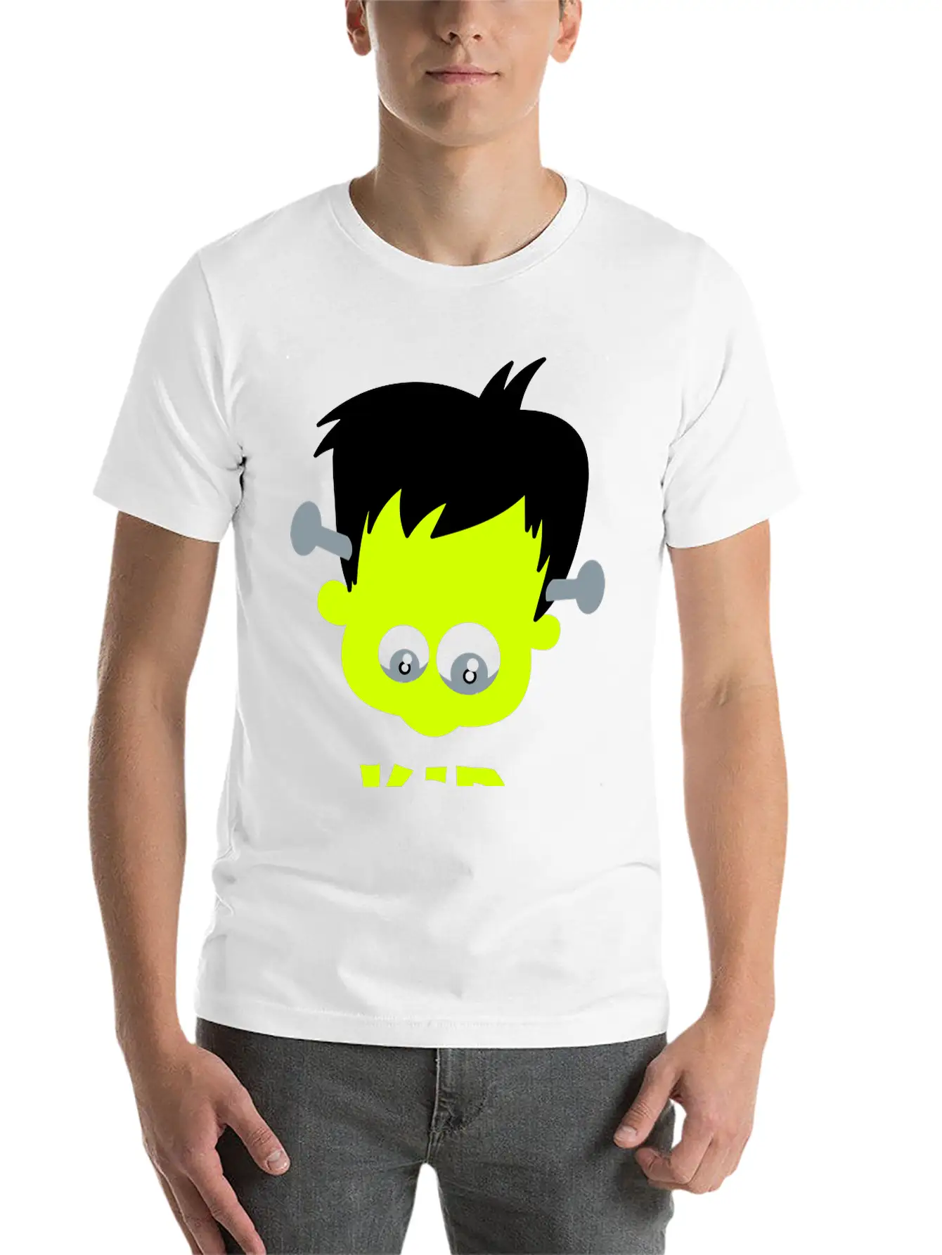 Frankenstein KID Basic Graphic T-Shirt – Daily Comfort In Soft Cotton