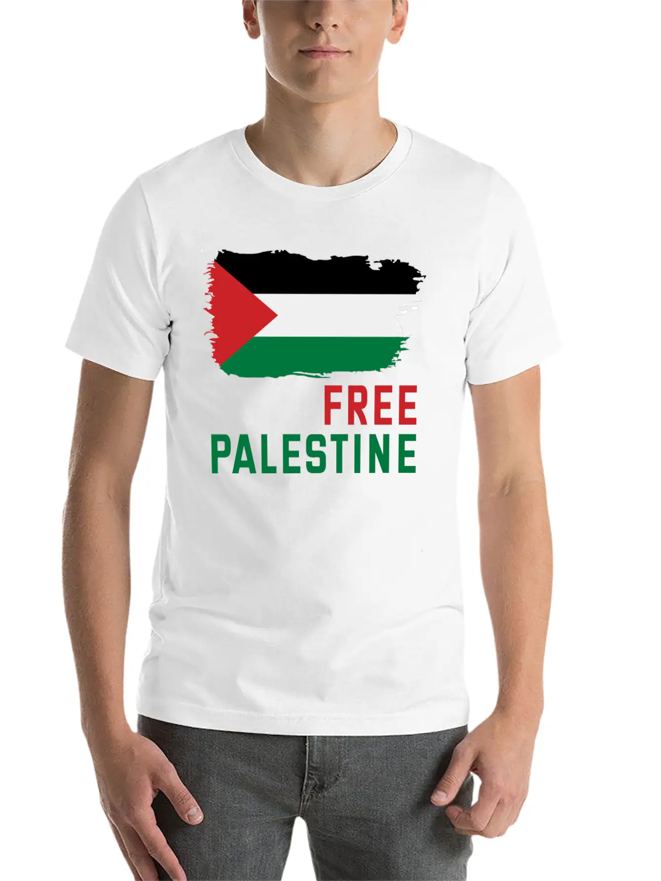 Free Palestine Unisex Short Sleeve Soft Cotton T-Shirt – Casual Everyday Wear
