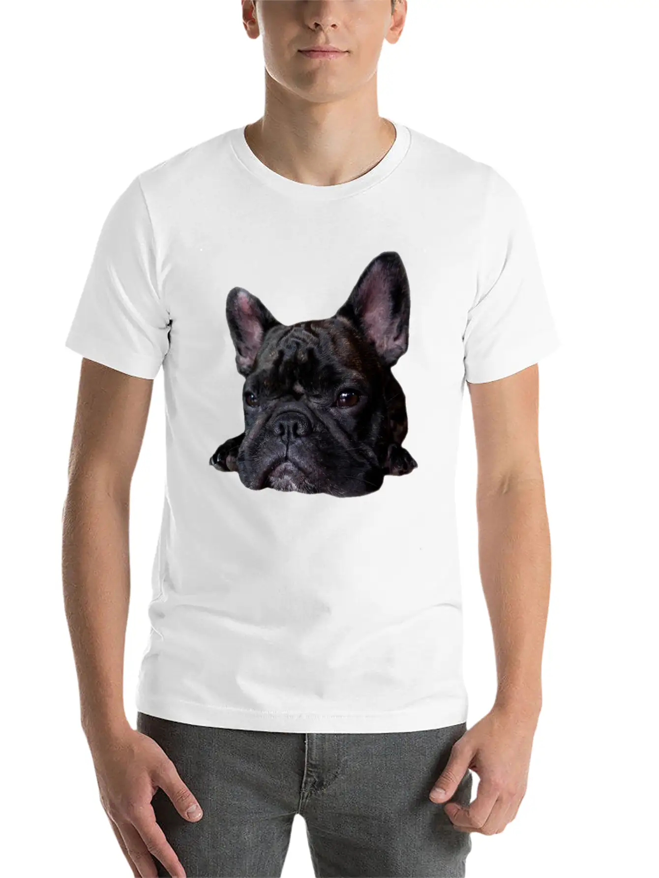 Frenchie Cuteness Unisex Casual T-Shirt – Clean Design For Daily Comfort