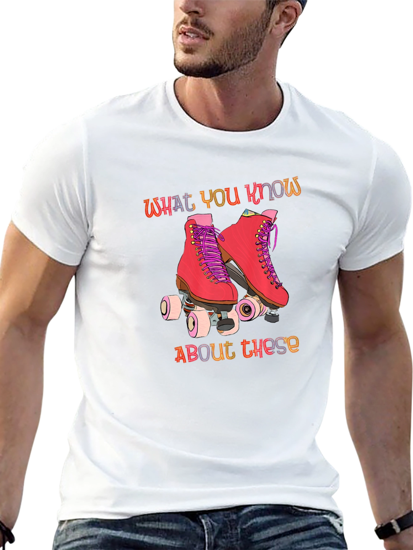 Retro Roller Skate Graphic T-Shirt