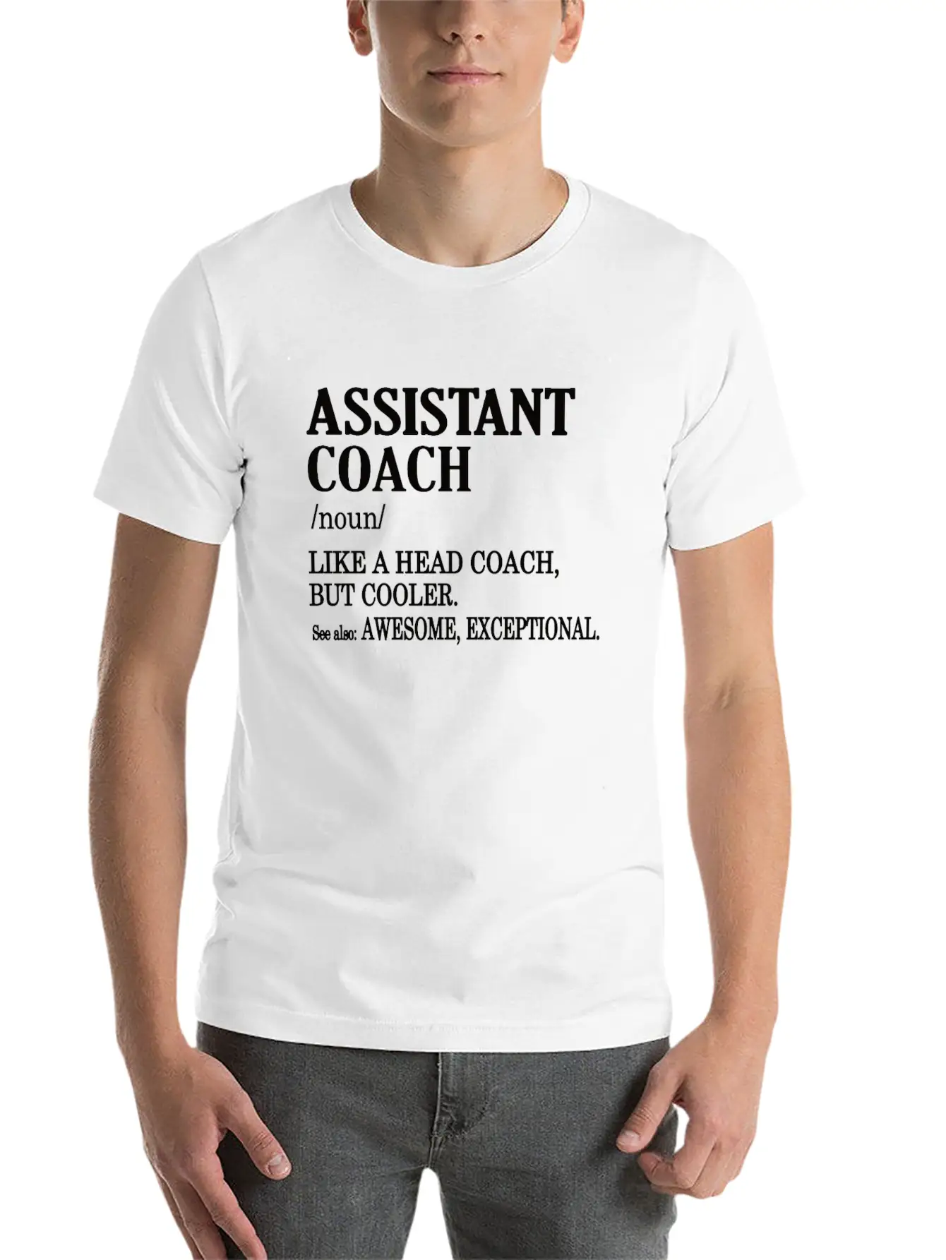 Funny Assistant Coach Gifts Sports Coaching Comfortable Minimalist Graphic Tee – Summer Style Essential